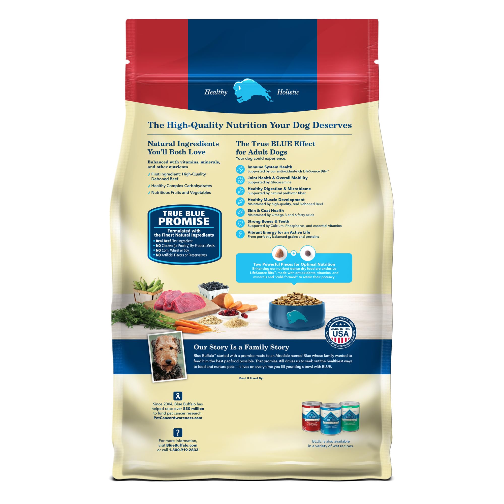 Blue Buffalo Life Protection Formula Adult Dry Dog Food, Helps Build and Maintain Strong Muscles, Made with Natural Ingredients,