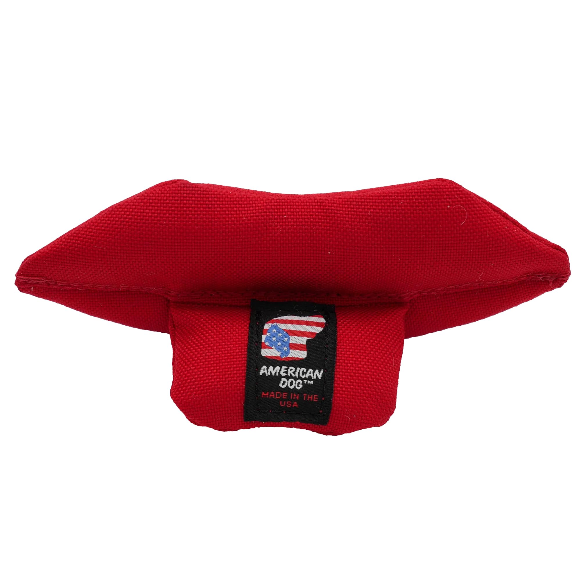 American Dog Big Red Lips - Durable Fetch Dog Toy Made In Usa From Pet-Safe, Machine-Washable 1000D Nylon Material With Squeaker