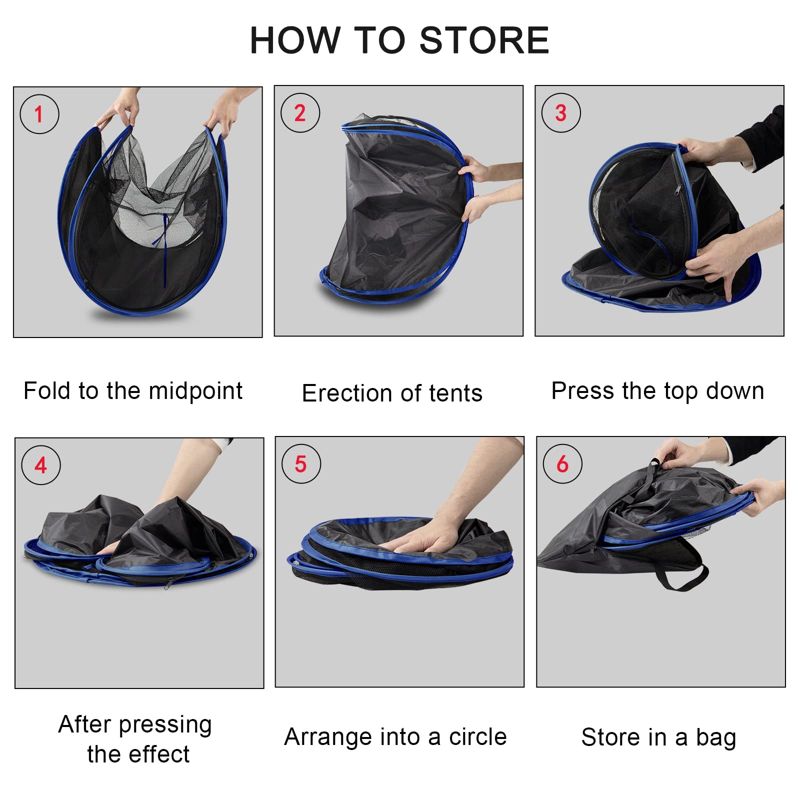 Outdoor Cat Enclosures, Portable Cat Tent For Bearded Dragon, Dogs And Small Animals, Cat Outdoor Tent With Foldable Bag(Black)