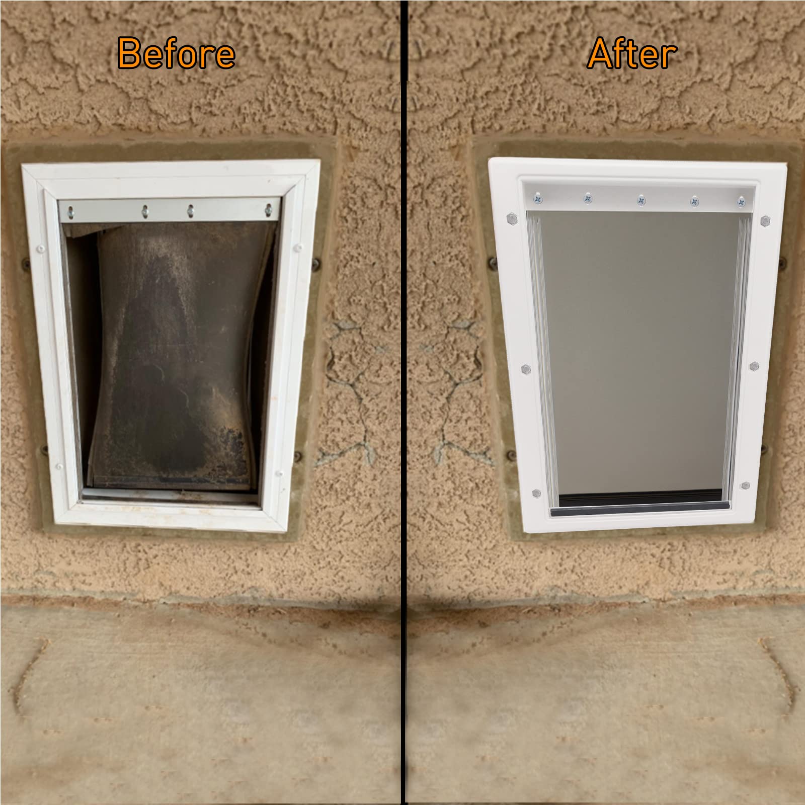 Dog Door Replacement Flaps,Large Dog Door Compatible With Petsafe Freedom Pac11-11039,Measures 10 1/8' X 16 7/8',Easy To Replace,Sturdy Weather-Proof & No Warped