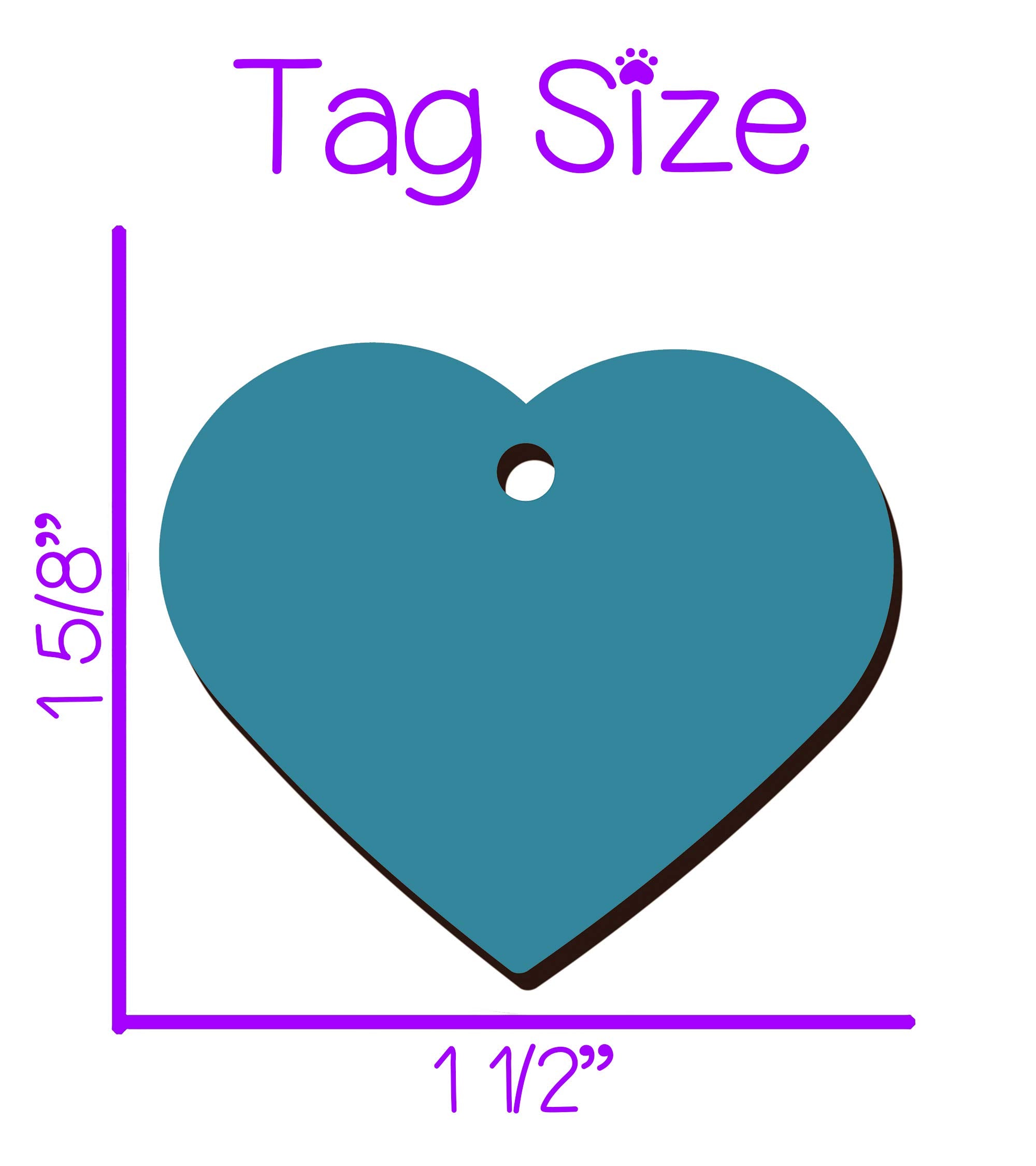 Udesignusa Ncaa Officially Licensed 2-Sided Pet Id Tag For Dogs & Cats Personalized For Your Pet (Illinois) Heart Shaped, 1.5 X