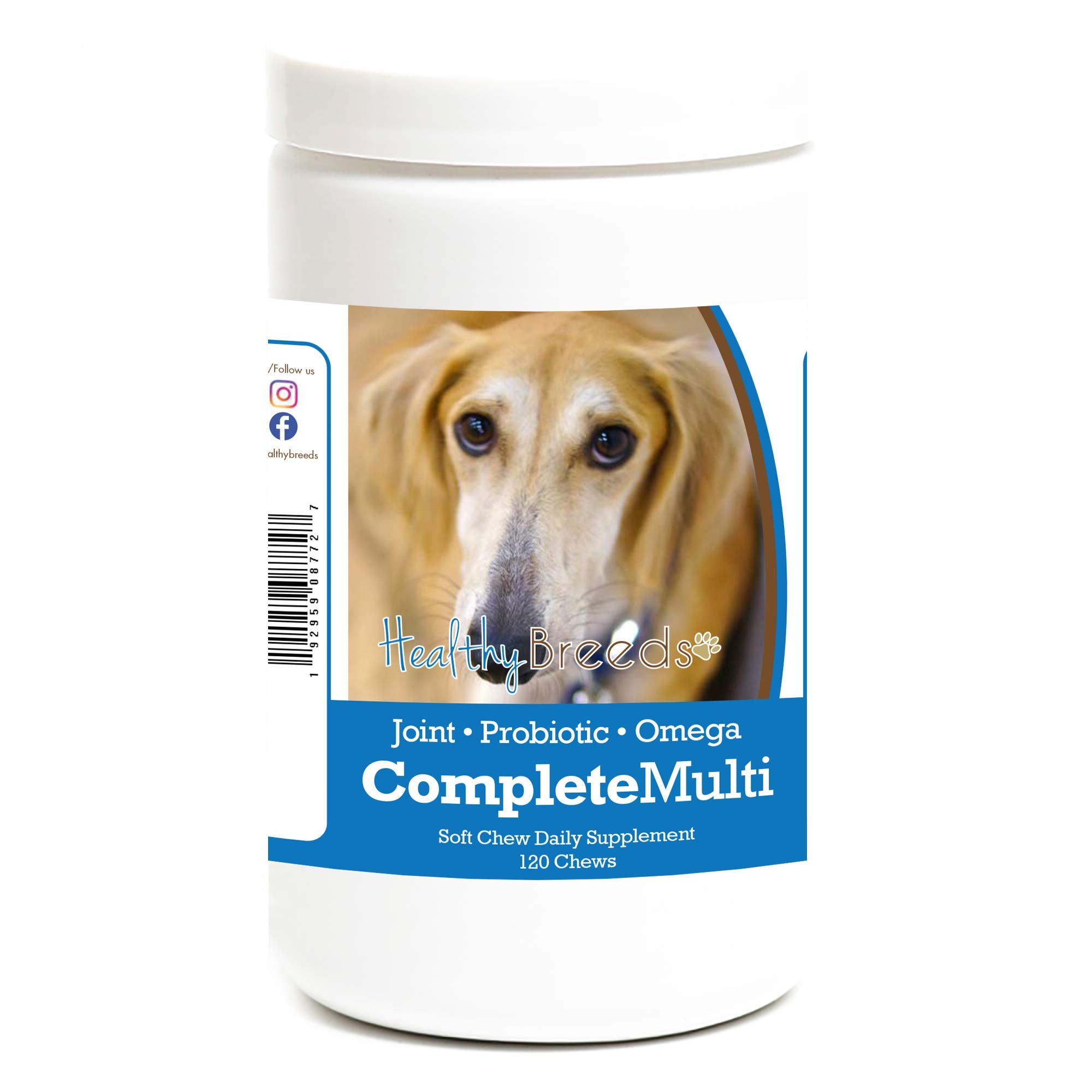 Healthy Breeds Sloughi All in One Multivitamin Soft Chew 120 Count