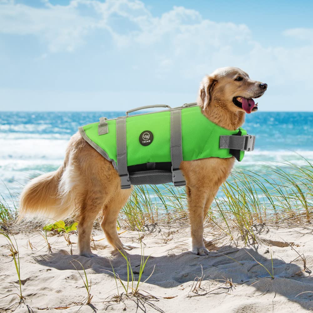 Emust Dog Life Preserver, Dog Flotation Vest For Swimming, Beach Boating With High Buoyancy,Pet Flotation Vest For Small/Medium/