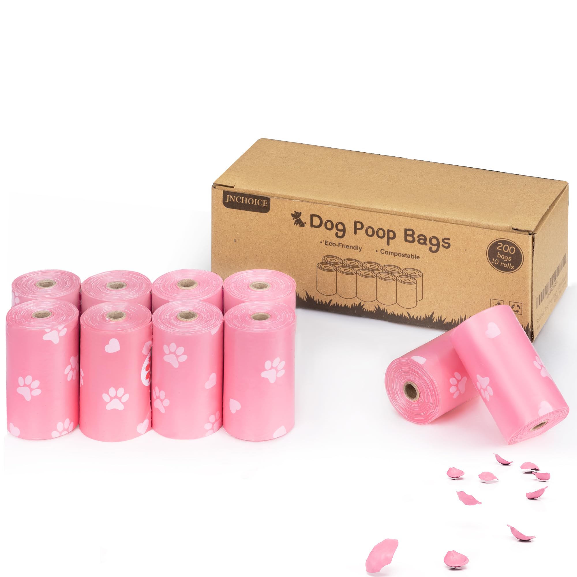 200 Counts Dog Poop Bags, Leak Proof, Extra Thick And Strong Pet Waste Bags For Dog Walking And Cat Litter