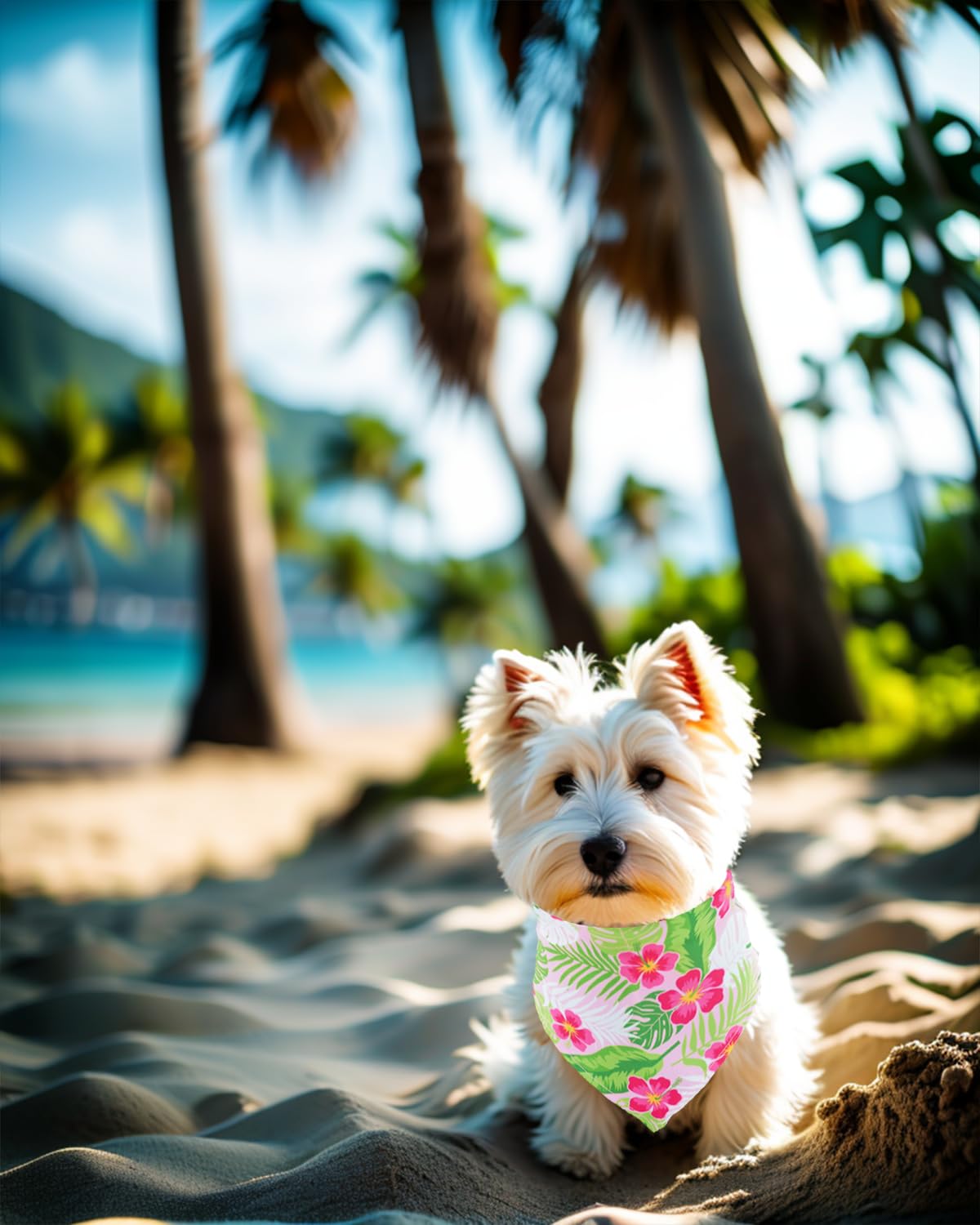 Pet Show 15 Pack Hawaiian Dog Bandanas Multiple Sizes Bulk Large Medium Small 3 Mixed Sizes Summer Floral Dogs Head Scarves Pupp
