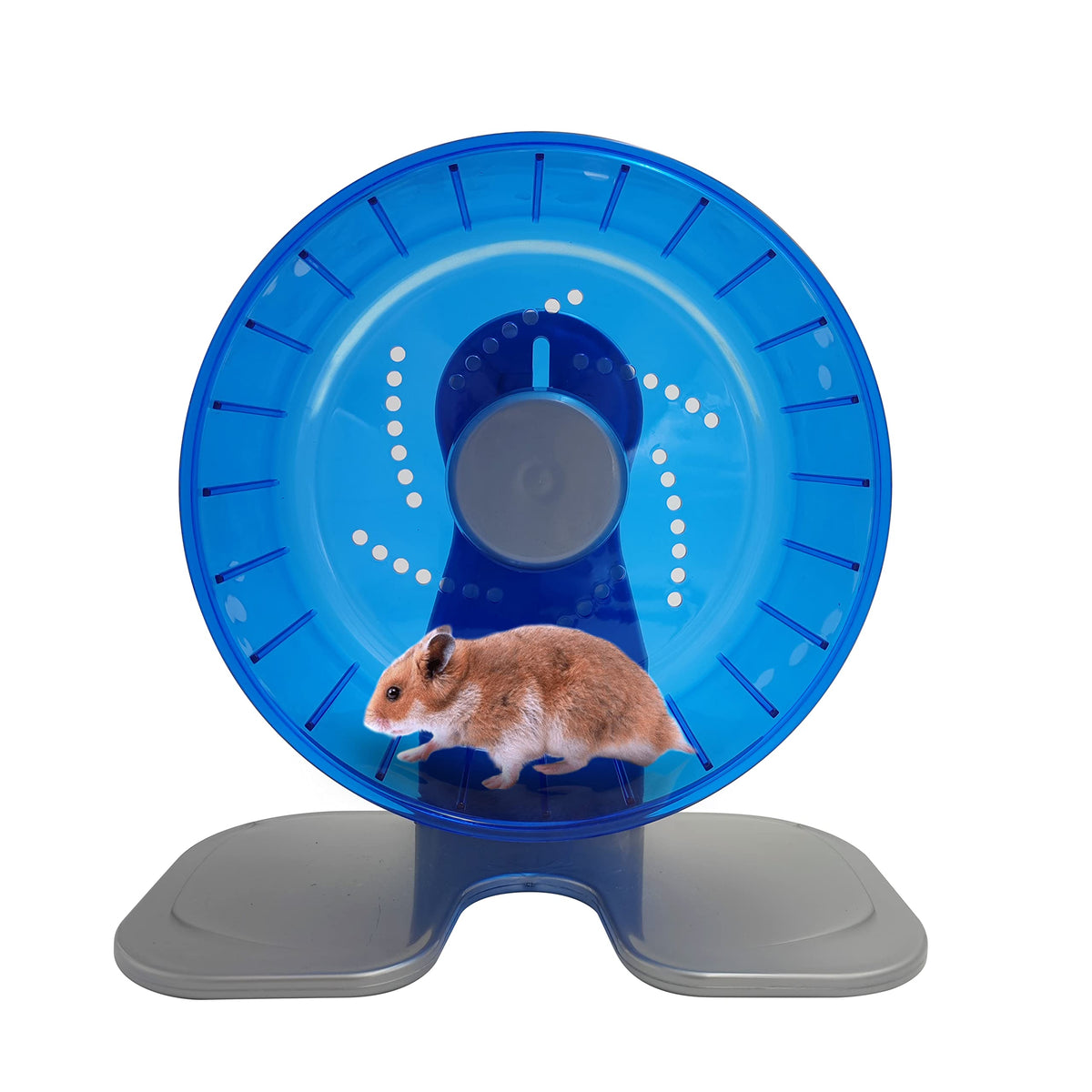 Petest Hamster Exercise Wheel, Silent Spinner Hamster Running Wheels, Diameter 8.3 Inch, Blue