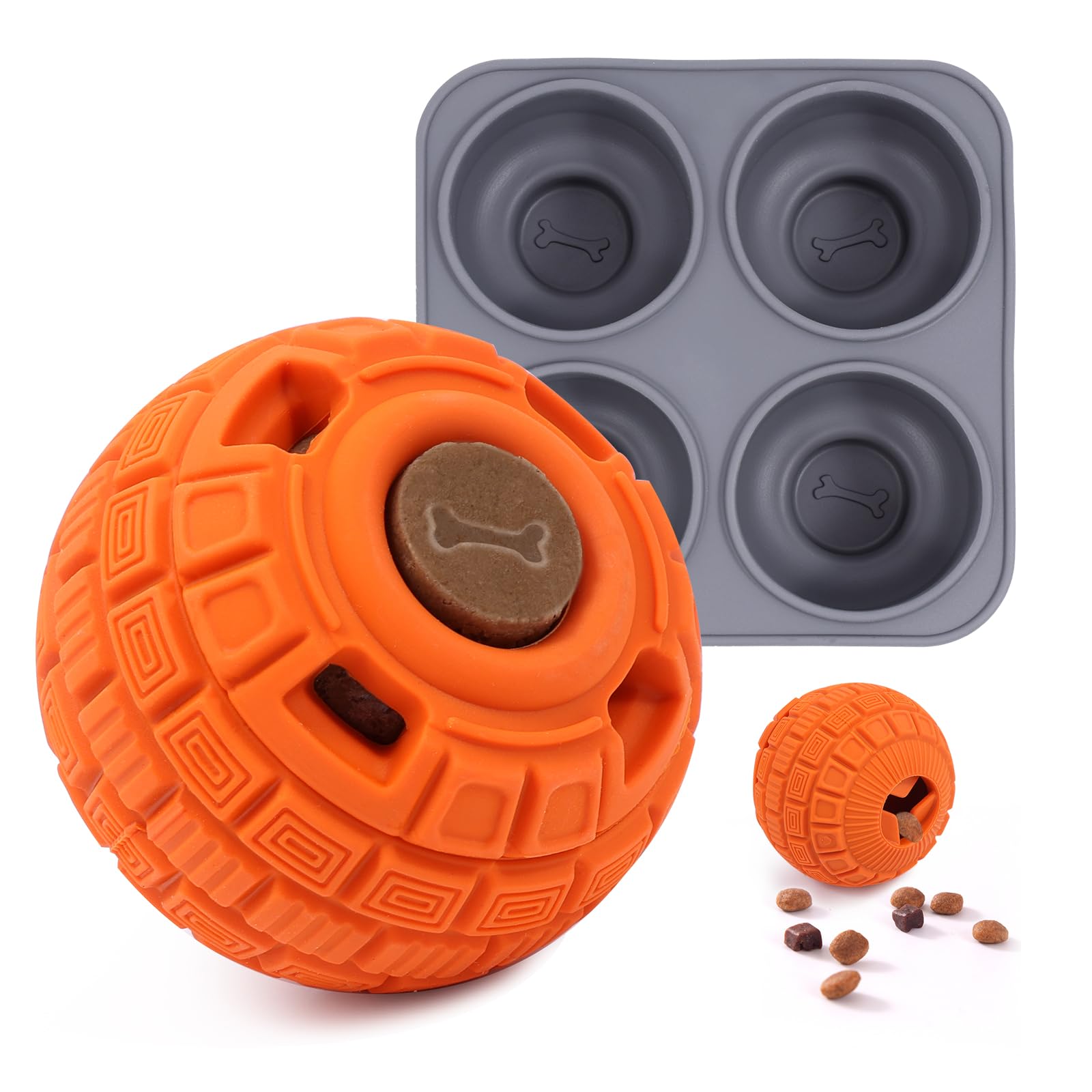 Ankilo Upgraded Dog Toy, Reusable Frozen Treat Dog Enrichment Toys, Thickened And Weighted, Frozen Treat Toy, Interactive Dogs T