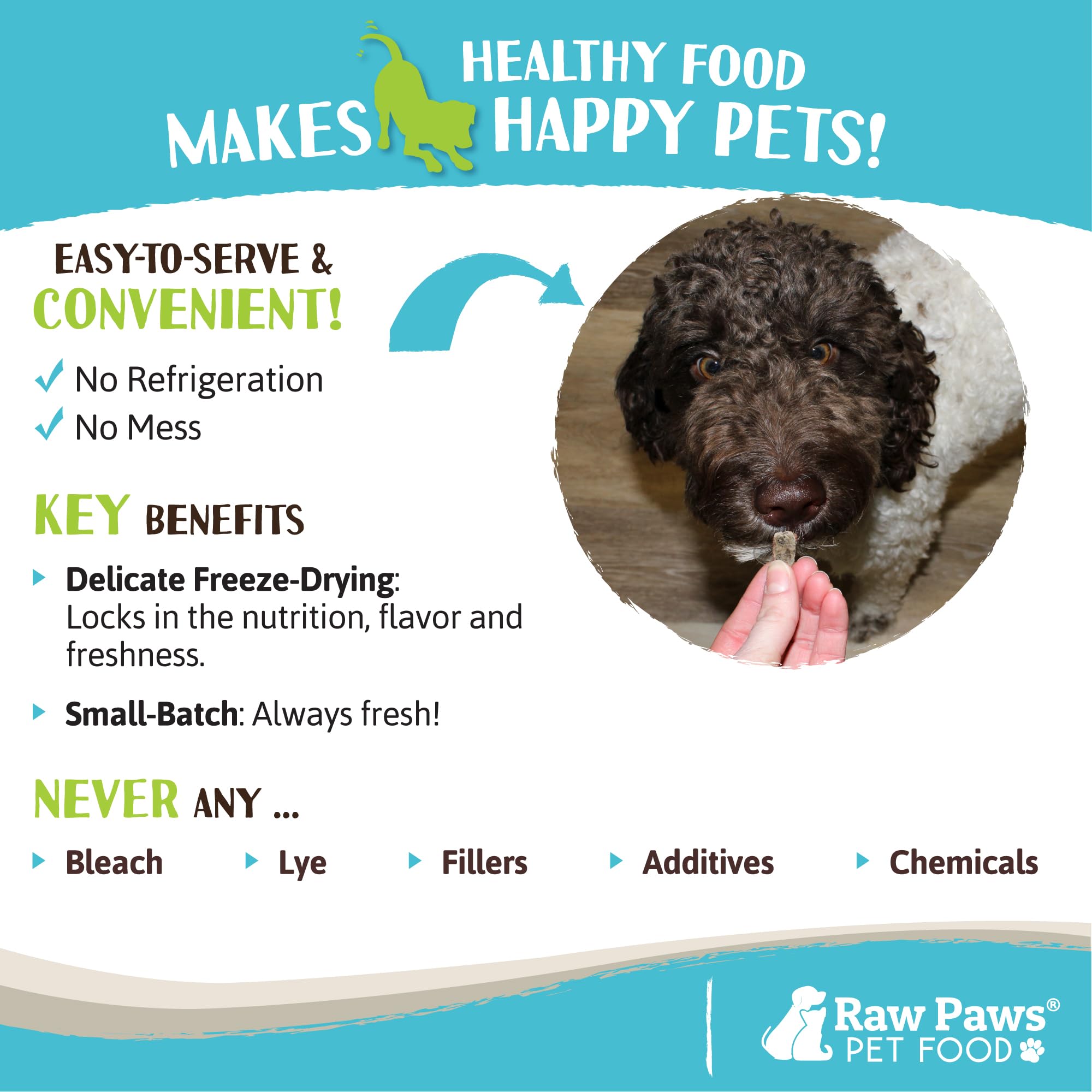 Raw Paws Freeze-Dried Green Beef Tripe for Dogs & Cats, 8-oz - Made in USA - Raw Freeze Dried Dog Treats - Free-Range Cows - Gra