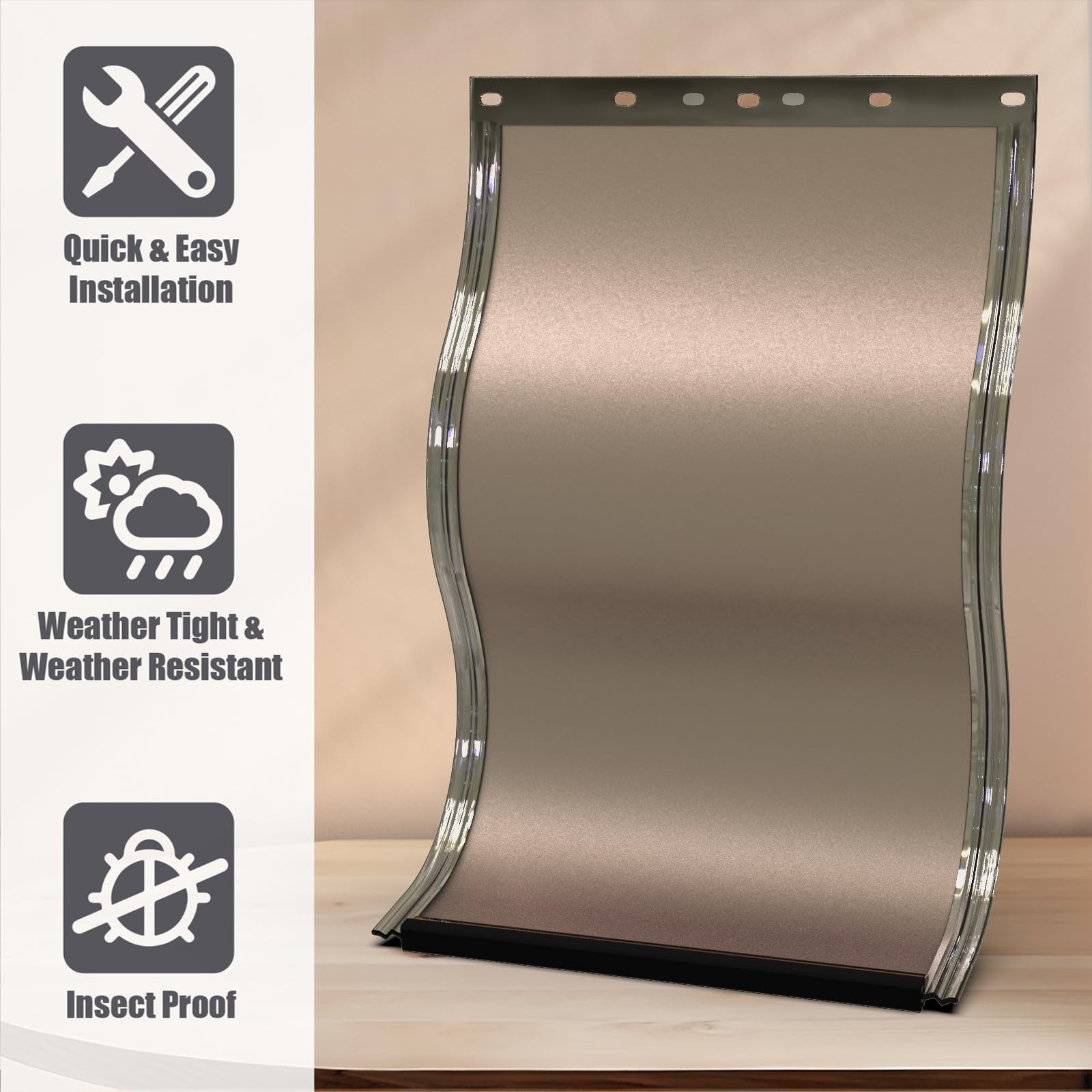 Pac11-11039 Dog Door Replacement Flaps For Dogs And Cat, Doggy Doggie Pet Flap Replacement Doors Compatible With Petsafe, Size 1