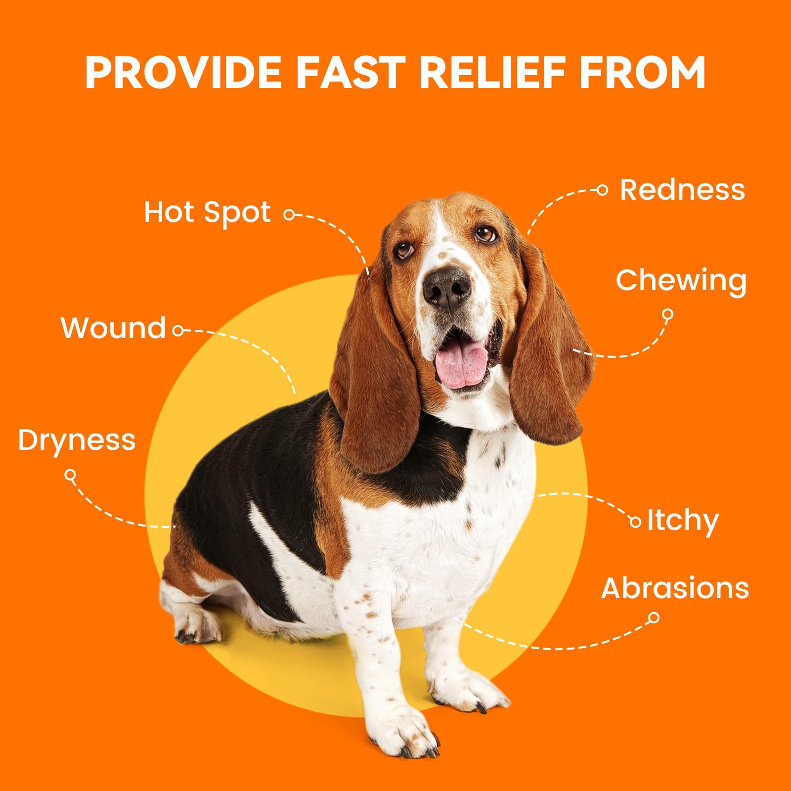 PUAINTA Hot Spot Spray for Dogs, Upgraded Pipot Skin Spray for Dogs, Itch Relief and Hot Spot Treatment for Dogs, Supports Skin