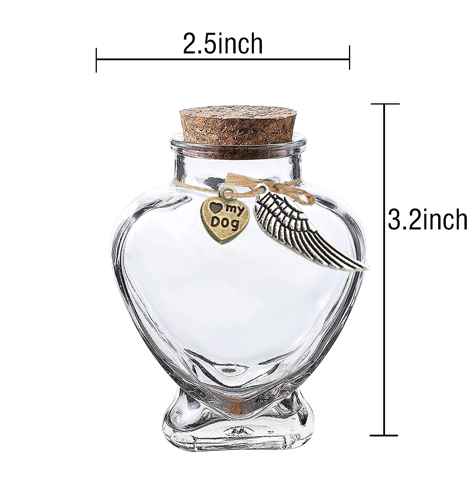 Fight Club Memorial Bottle For Pet Hair,Pet Fur Memorial Fur Keepsake,Dog Cat Keepsake Fur, Pet Memorial Urn (Dog)