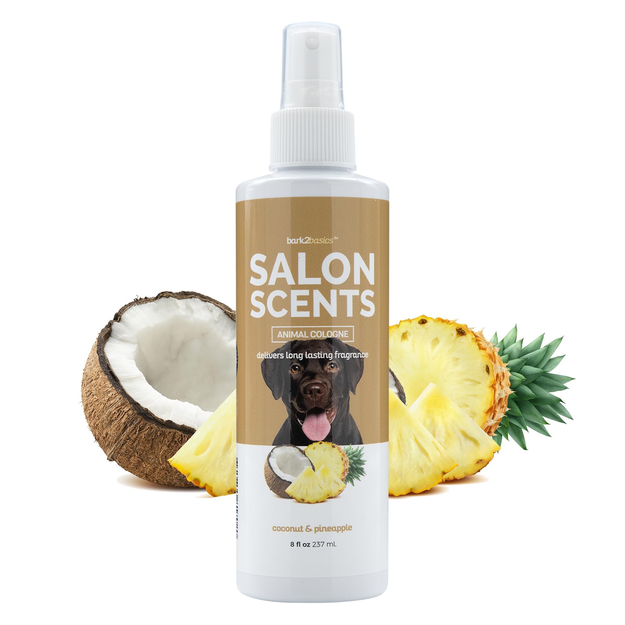 Bark2Basics Salon Scents Pet Grooming Cologne - 8 oz, Natural Professional Grade Perfume for Dogs and Cats, Spray, Long Lasting,