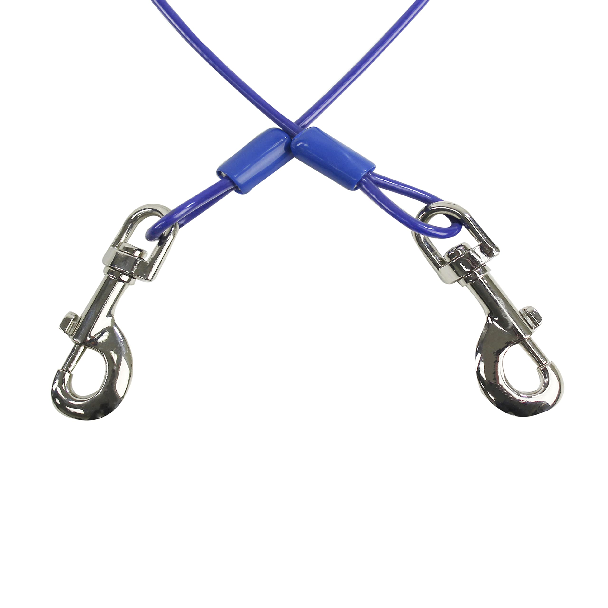 Bv Pet Small & Medium Tie Out Cable For Dog Up To 60/90 Pounds, 25-Feet (60Lbs/ 25Ft/ Blue (Set Of 2))