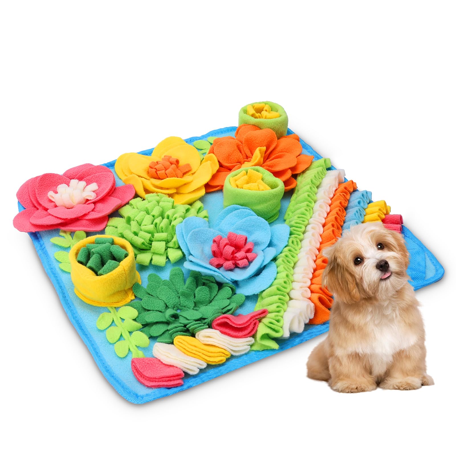 Oria Snuffle Mat For Dogs, Interactive Sniff Mat For Boredom, Slow Eating, Keep Busy, Encourages Natural Foraging Skills, Dog Pu