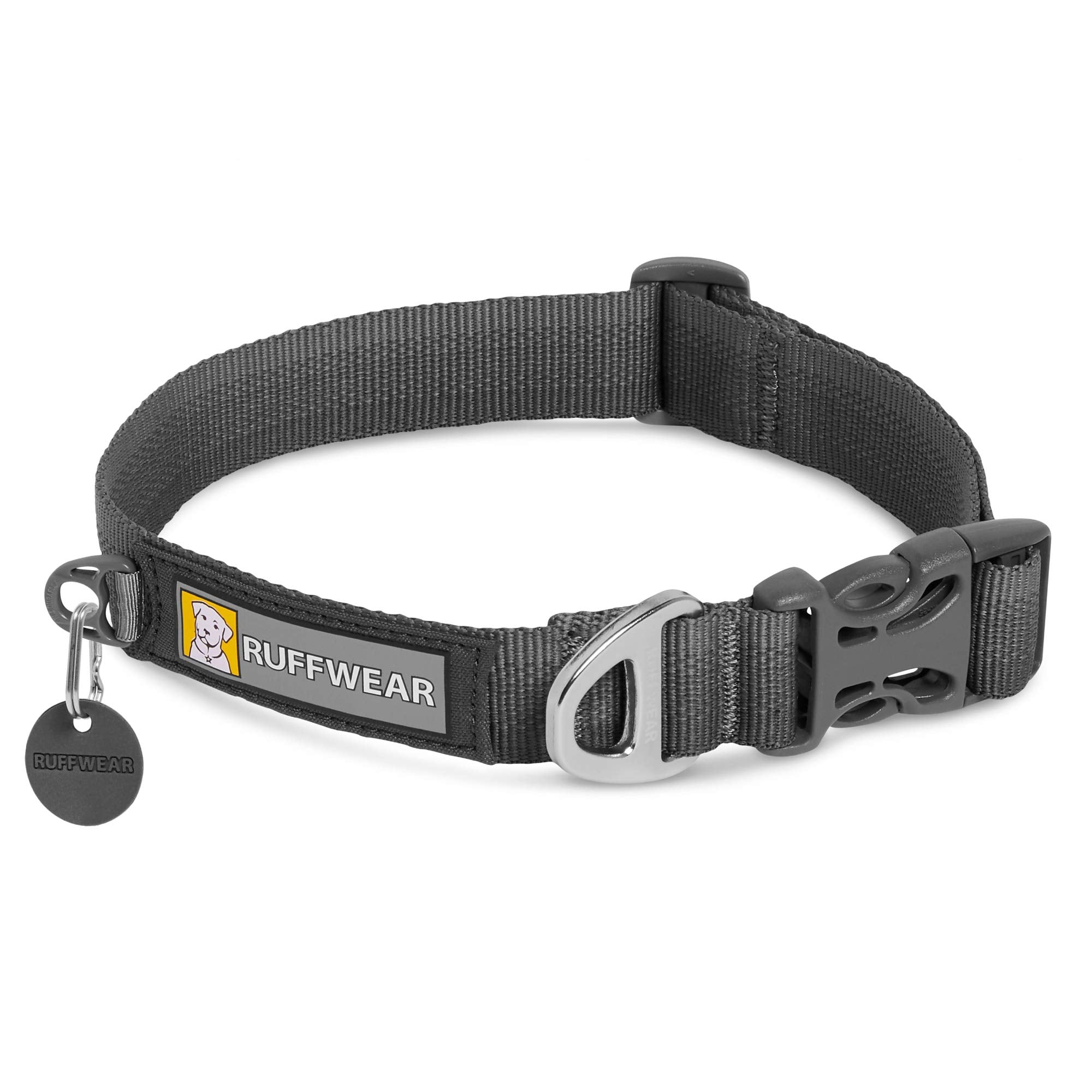Ruffwear, Front Range Dog Collar, Durable And Comfortable Collar For Everyday Use, Twilight Grey, 20''-26''