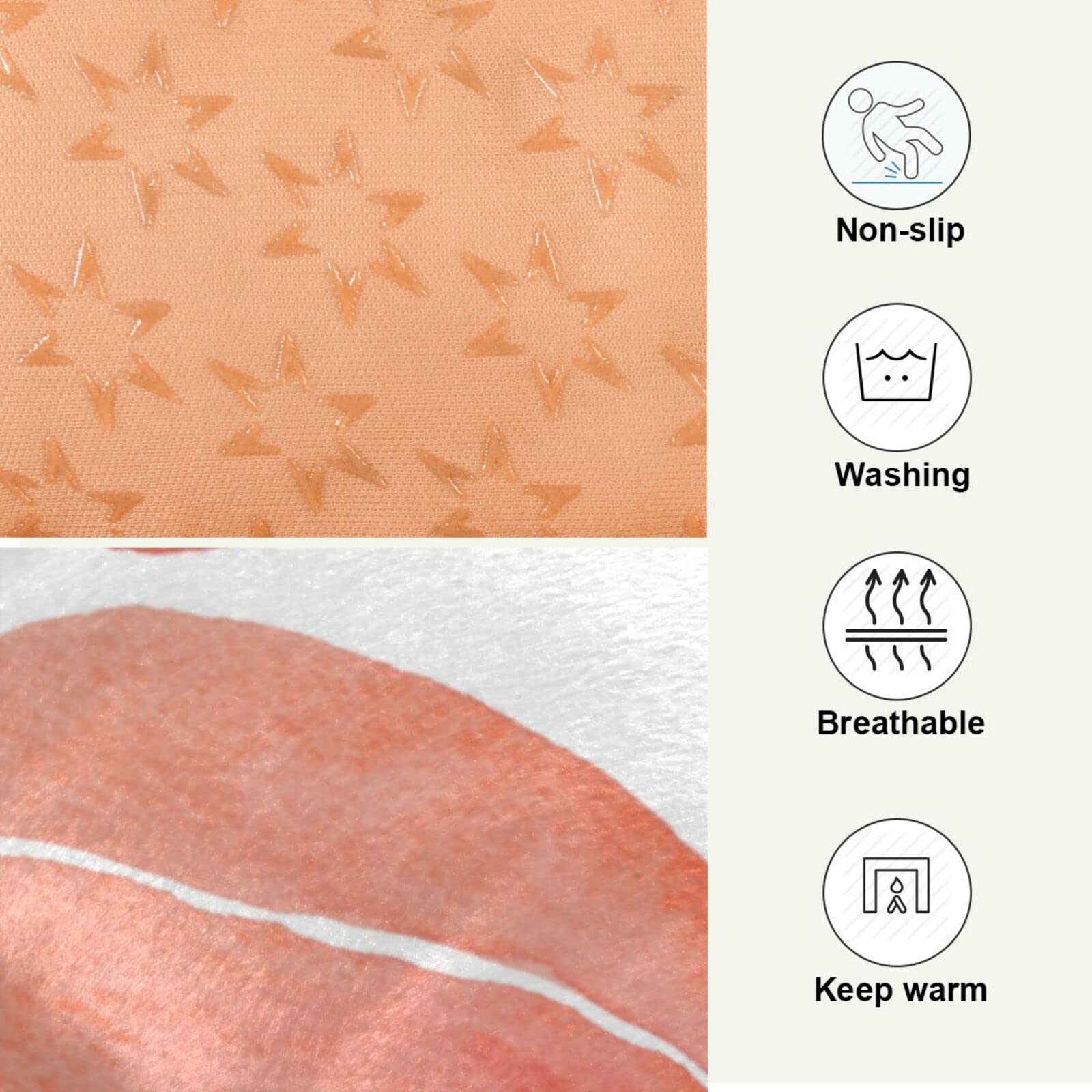 Emelivor Washable Dog Cat Bed - Anti-Slip Polyester Mat, 24x18in, for Small to Large Pets, Color 005