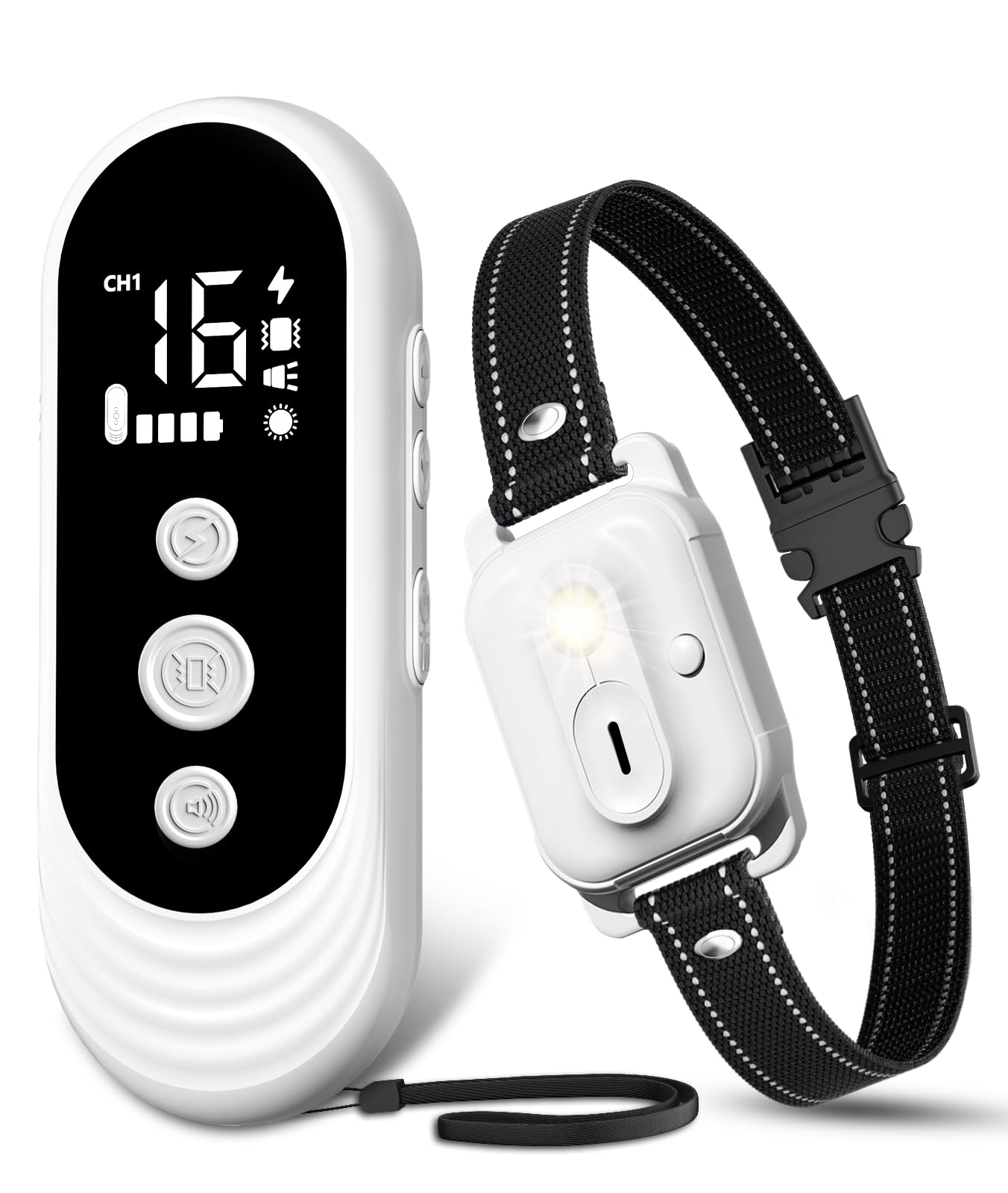 Dog Shock Collar, 3300Ft Dog Training Collar With Remote, Ipx7 Waterproof Rechargeable Sleek Modern Shock Collar For Small, Medi
