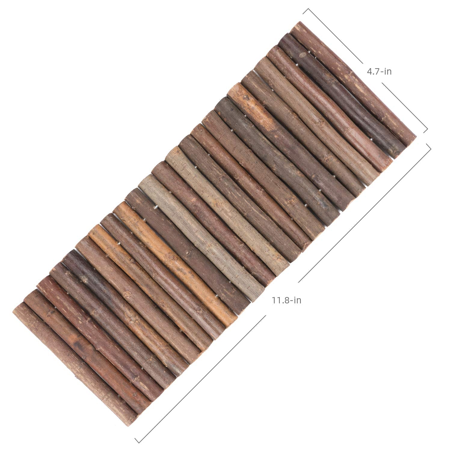 Niteangel Wooden Ladder Bridge, Hamster Mouse Rat Rodents Toy, Small Animal Chew Toy (11.8' X 4.7')