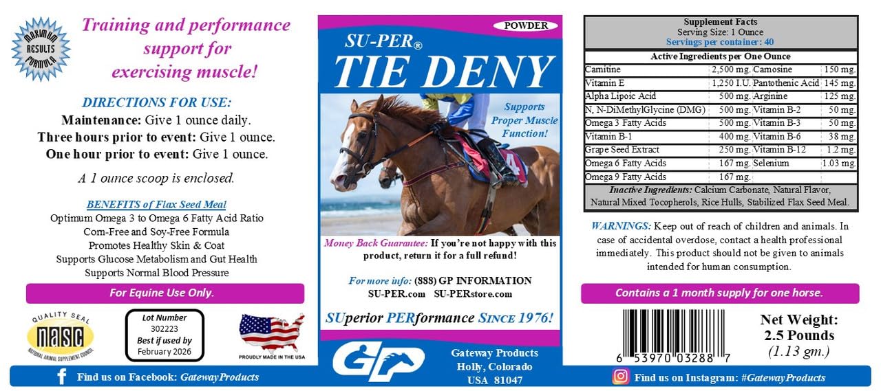 SU-PER Energy Horse Supplement - Supports Muscle Function & Circulation - 2.5 lbs (2 Pack)