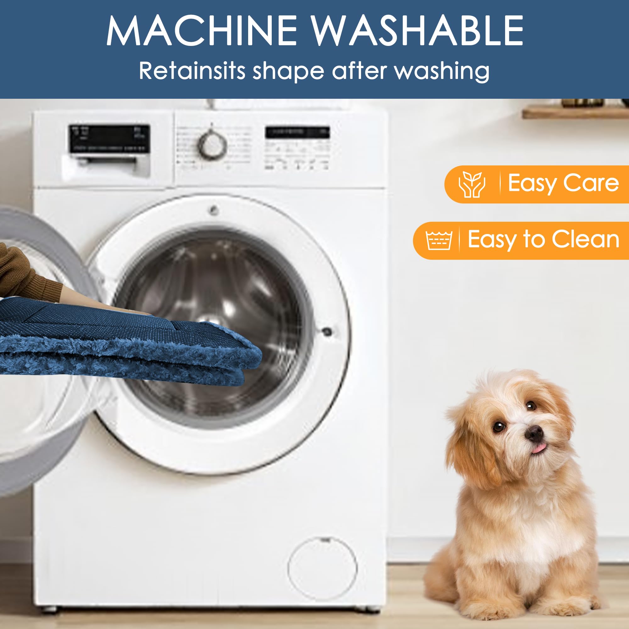 Medium Sized Dog Mattress Pad - Plush Surface, Chew Proof Design, Perfect For Crates Or Home Use, 30X20 Inch, Waterproof And Mac