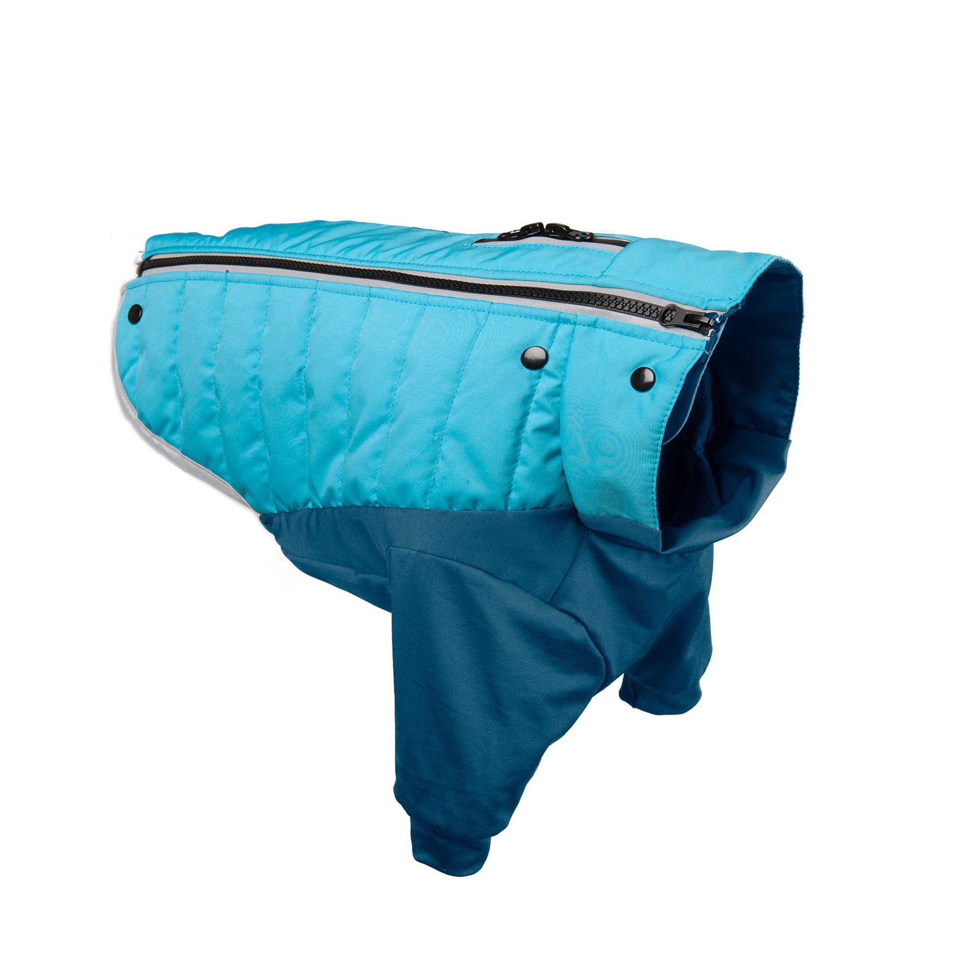 Furhaven X-Small Dog Coat Water-Repellent Pro-Fit Active Jacket, Washable - Aquamarine, Extra Small