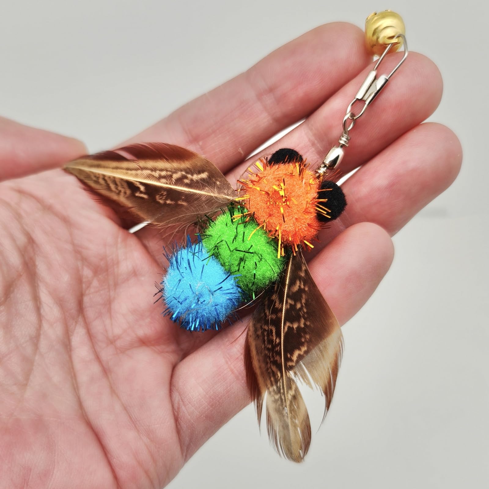 Miwoowim Interactive Cat Toys - 10 Pcs Cat Retractable Wand Toy And Feather Toys Refills, Enrichment Toys For Indoor Cats,Kitty