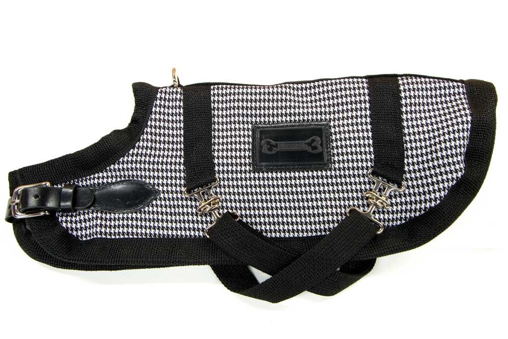 Bluemax 30-Inch Dog Coat, 3X-Large, Hounds Tooth