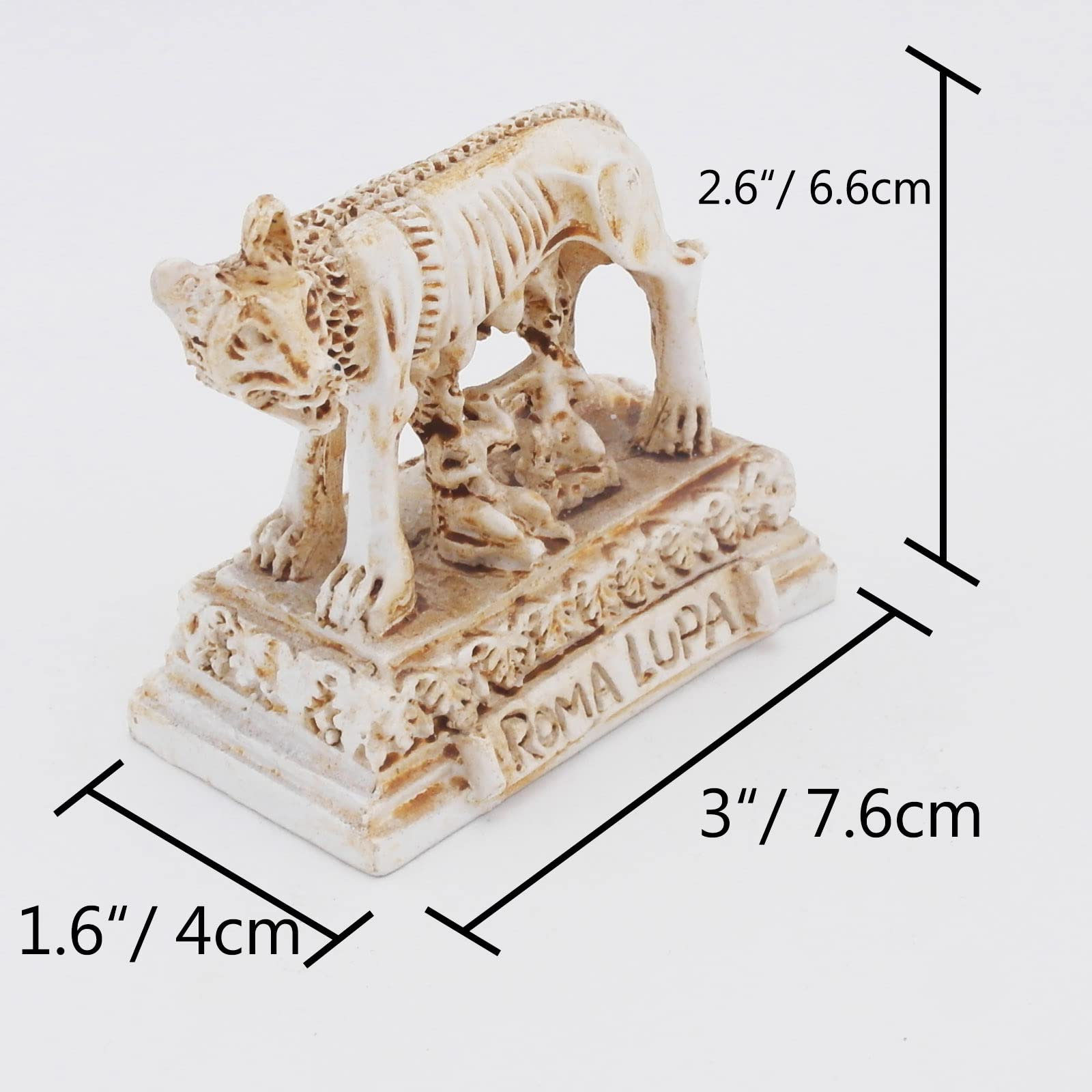 Kocris Casa Roman Wolf Fish Tank Decorations Ancient Rome Reptile Turtle Lizard Spider Tanks Terrarium Building D