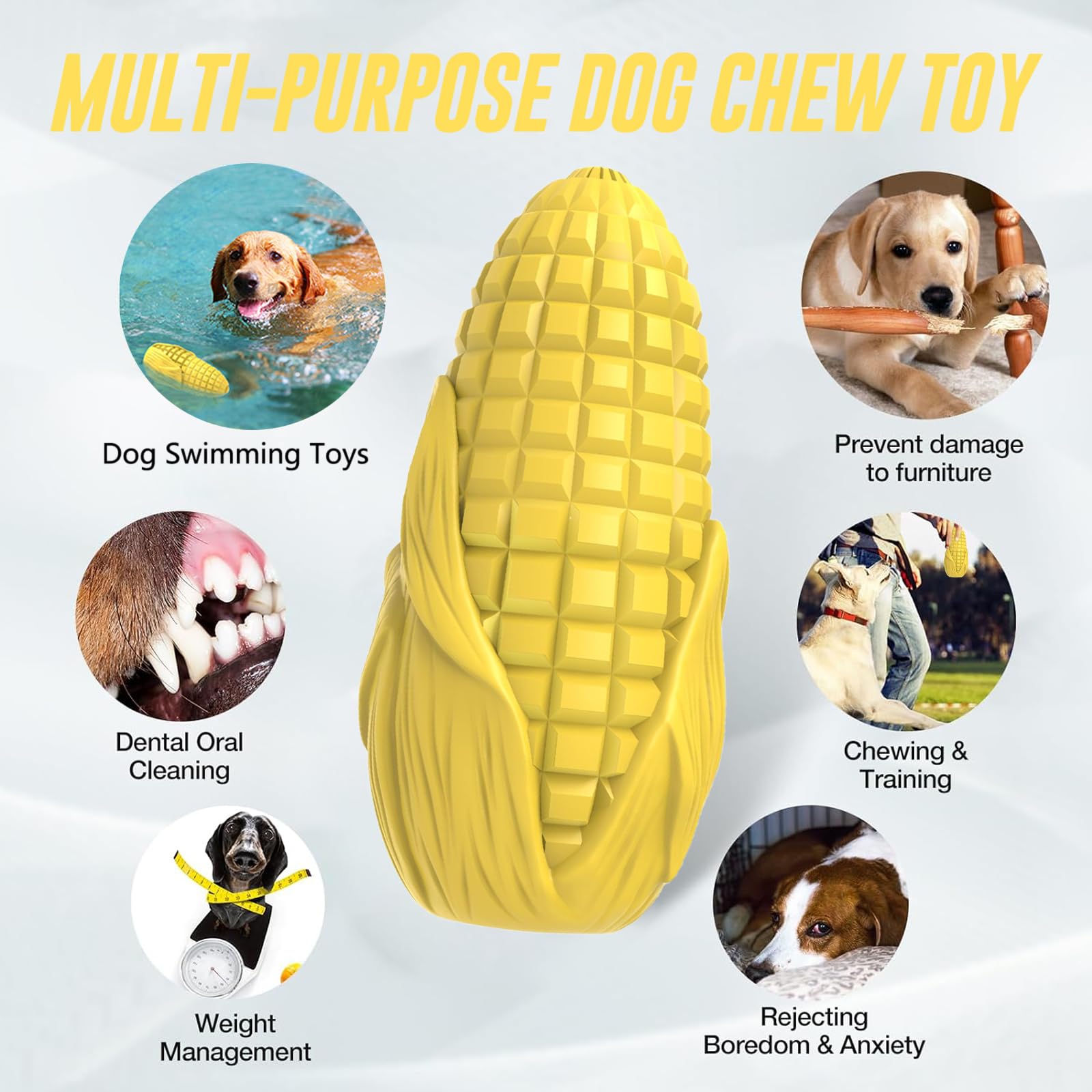 Dog Chew Toys For Aggressive Chewers,Idestructible Tough Durable Squeaky Interactive Dog Toys,Durable Dog Teeth Cleaning Toy For