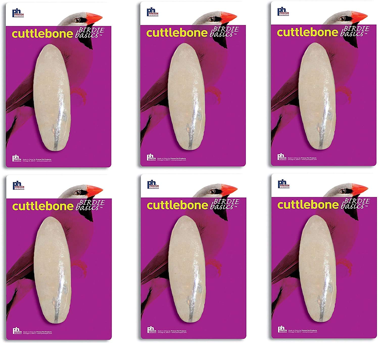 (6 Pack) Prevue Pet Cuttlebone Large 6 Inch