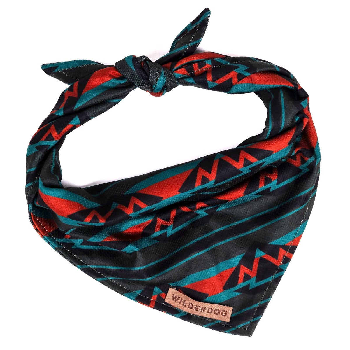 Wilderdog Dog Bandana With Lightweight Quick Drying Poly-Blend Mesh Material In Olive