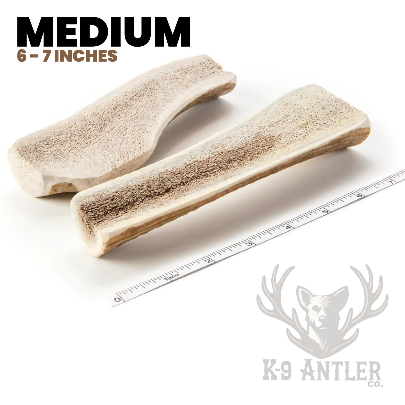 K-9 Antler Co. Elk Antlers For Dogs - Medium Split, Durable Chew, Usa Sourced, Naturally Shed & Ethically Harvested