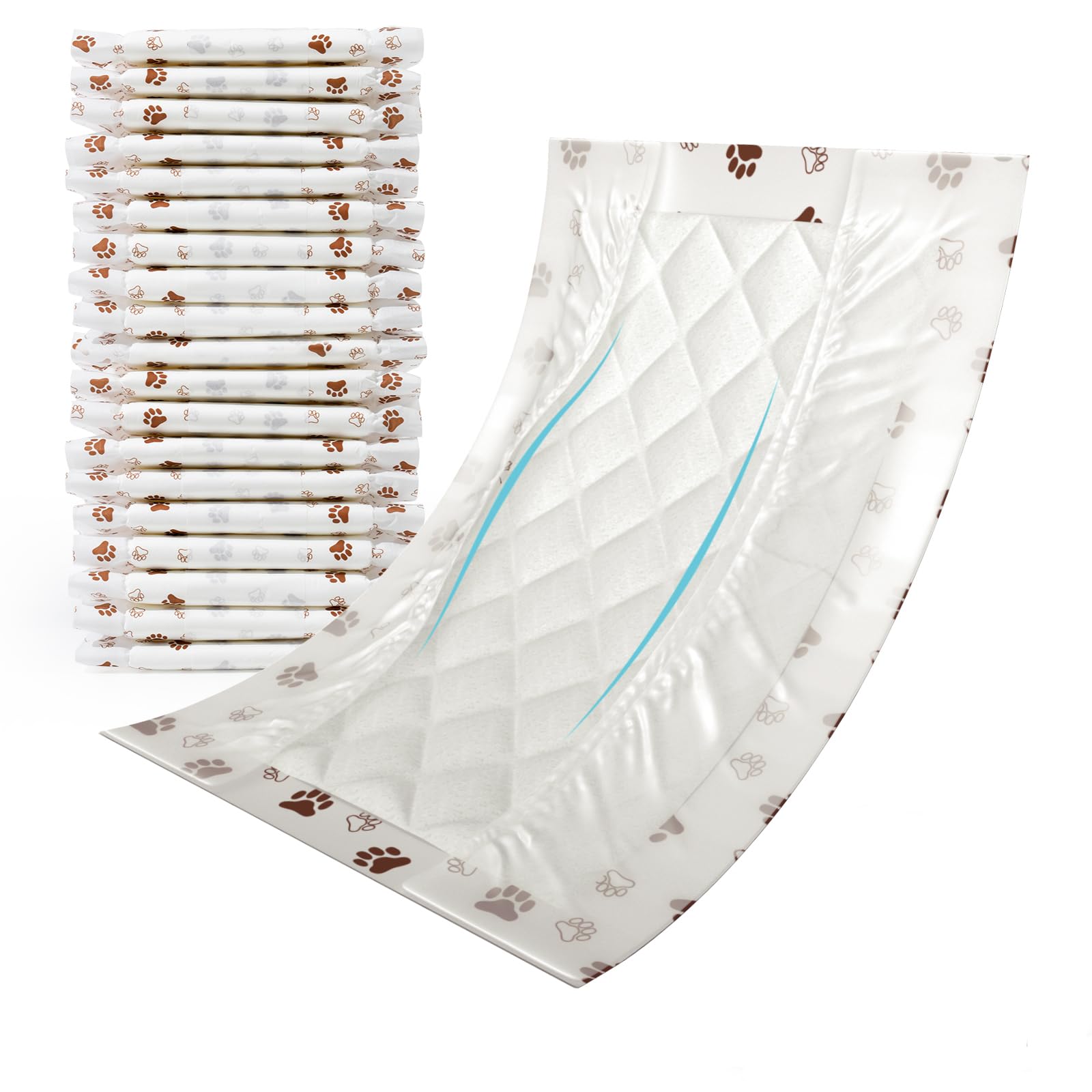 Disposable Dog Diaper Booster Pads S - 100 Count, Dog Diaper Liners For Male And Female Dogs, Inserts Fit Most Puppy Diapers - P
