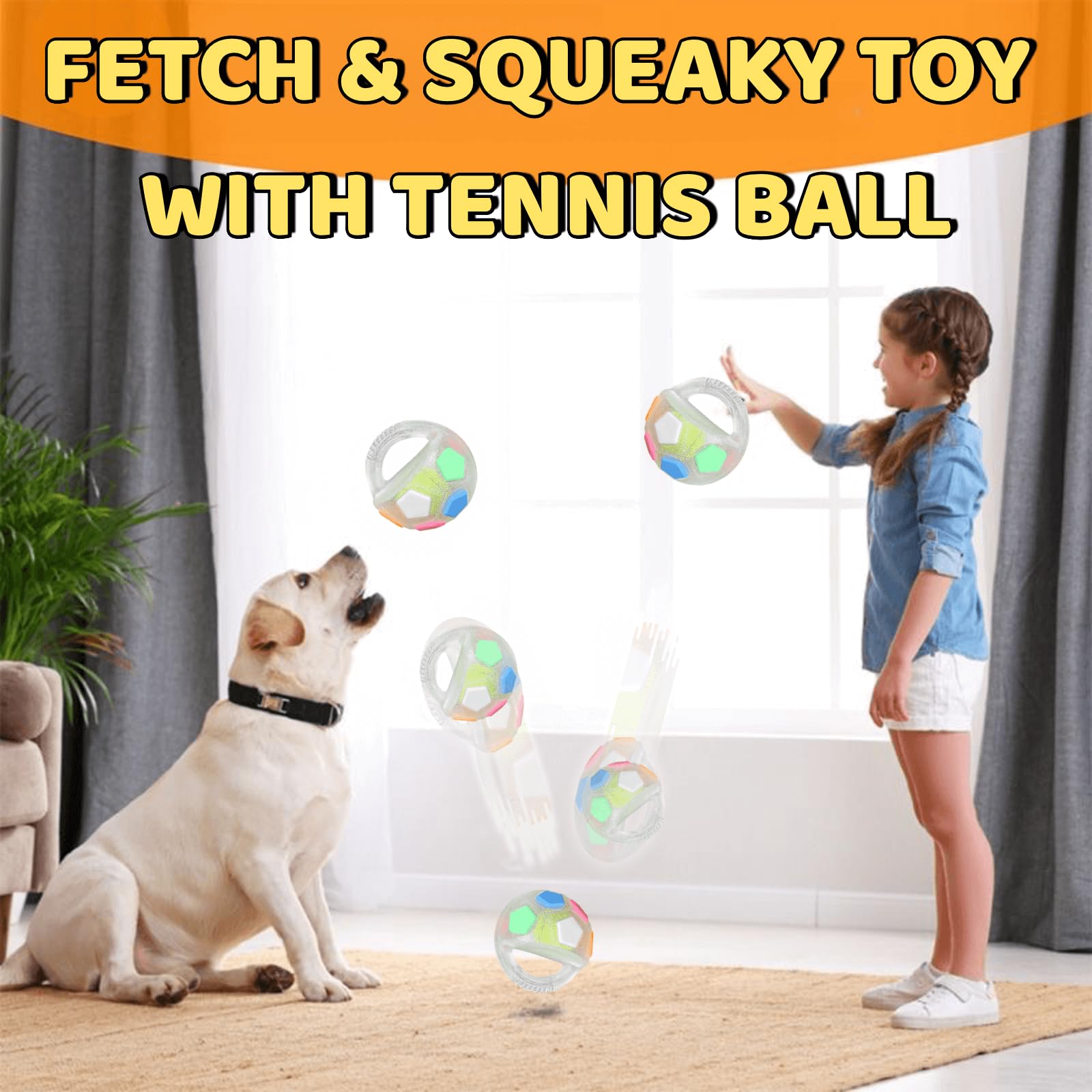 Jatmira Tough Durable Ball Toy For Aggressive Chewers Ball In Bottle Strong Rubber Football Dog Chew Fetch Toy For Medium Large