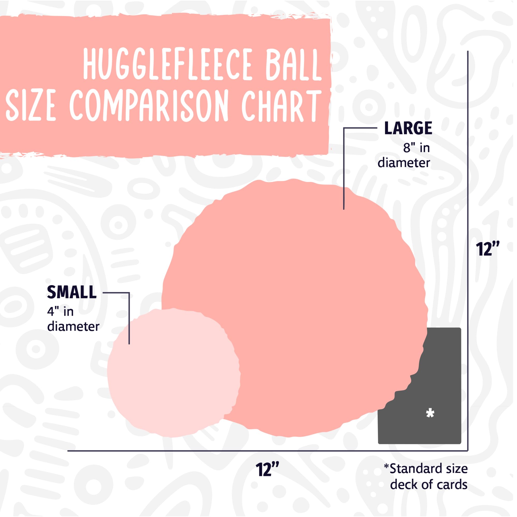 Hugglehounds Dog Toy For Aggressive Chewers - Fleece Ball Plush Dog Toy For Large Dog - Soft Yet Durable Stuffed Dog Balls - Best Squeaky Puppy Toy For All Breeds | Fluffy Hugglefleece Chew Toy, Large