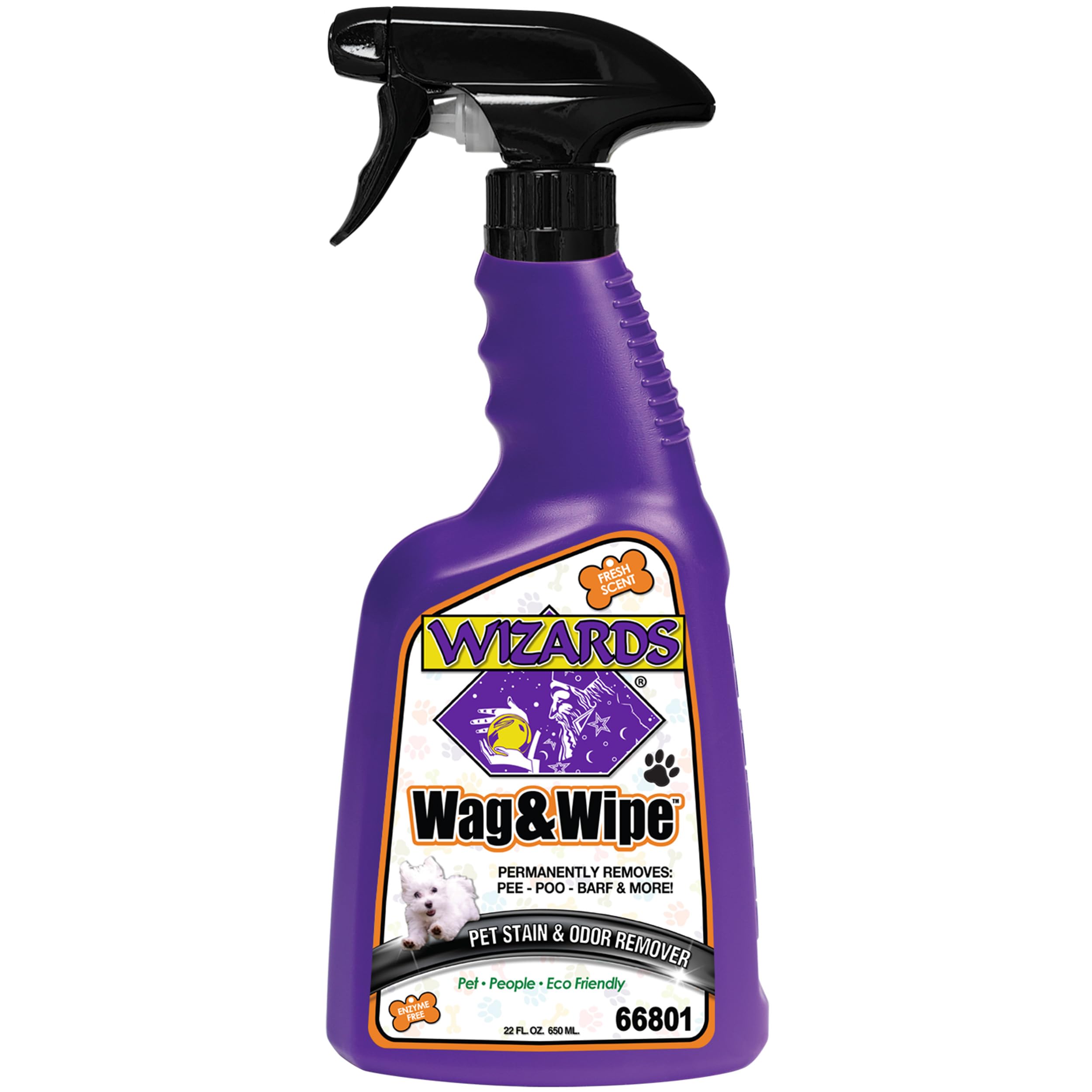 Wag & Wipe Pet Stain Remover - Easy To Use Pet Cleaner - Effectively Removes Floor Stain - No Enzyme Stain Remover - Cat And Dog Cleaning Products - 24 Oz
