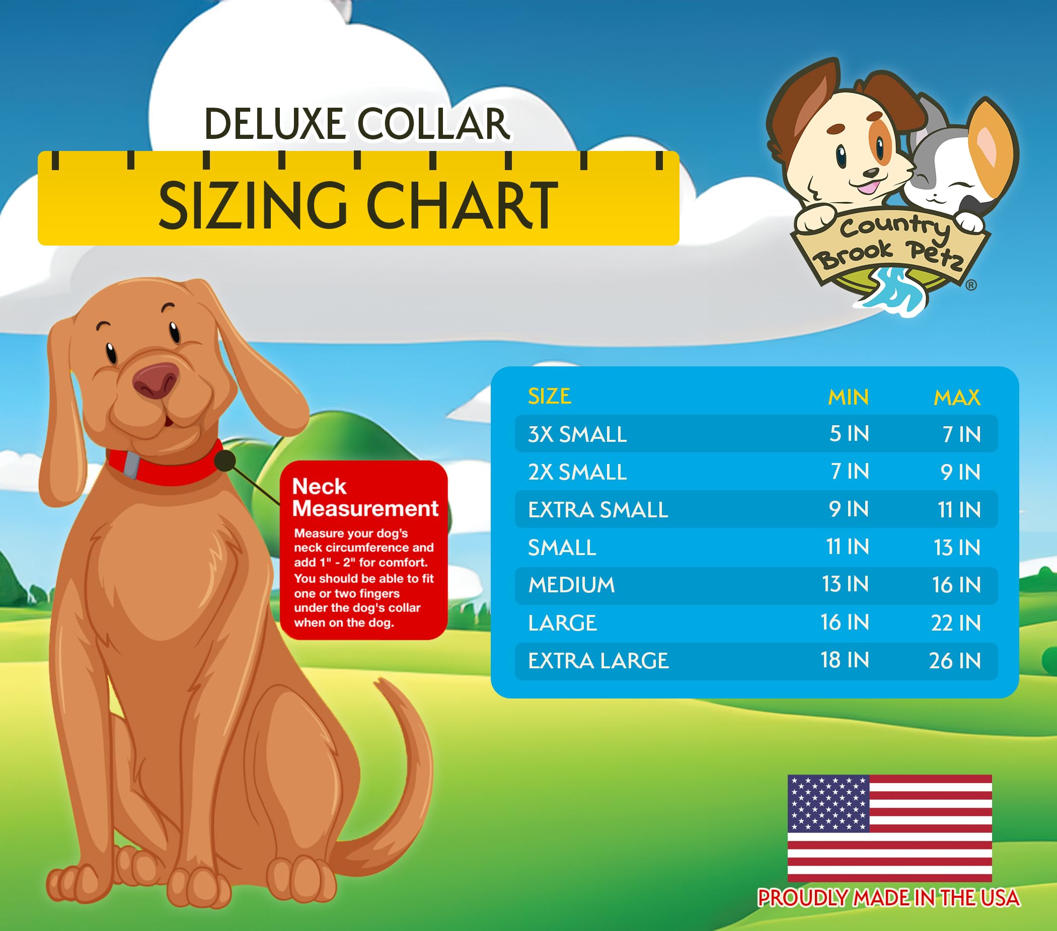 Country Brook Petz - Deluxe Just Ducky Reflective Dog Collar - Critter Corner Collection Featuring Night Safe Designs (1 Inch, E