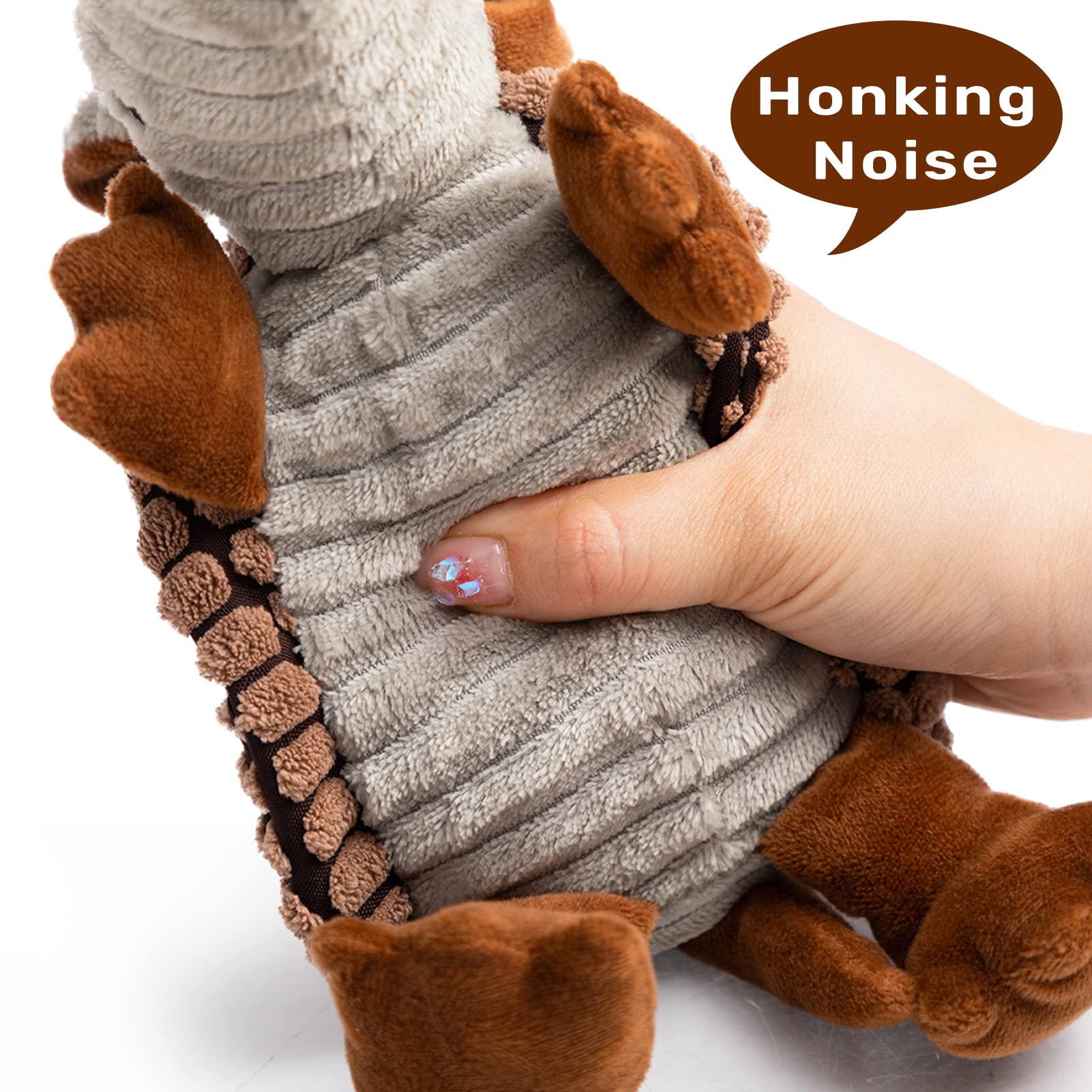 Hollypet Dog Toys-Squeaky Dog Toys-Large Dog Toys-Plush Dog Toys-Big Dog Toys-Stuffed Dog Toys-Durable Dog Toys-Puppy Chew Toys-Dog Chew Toys For Small, Medium, Large Dogs, Brown