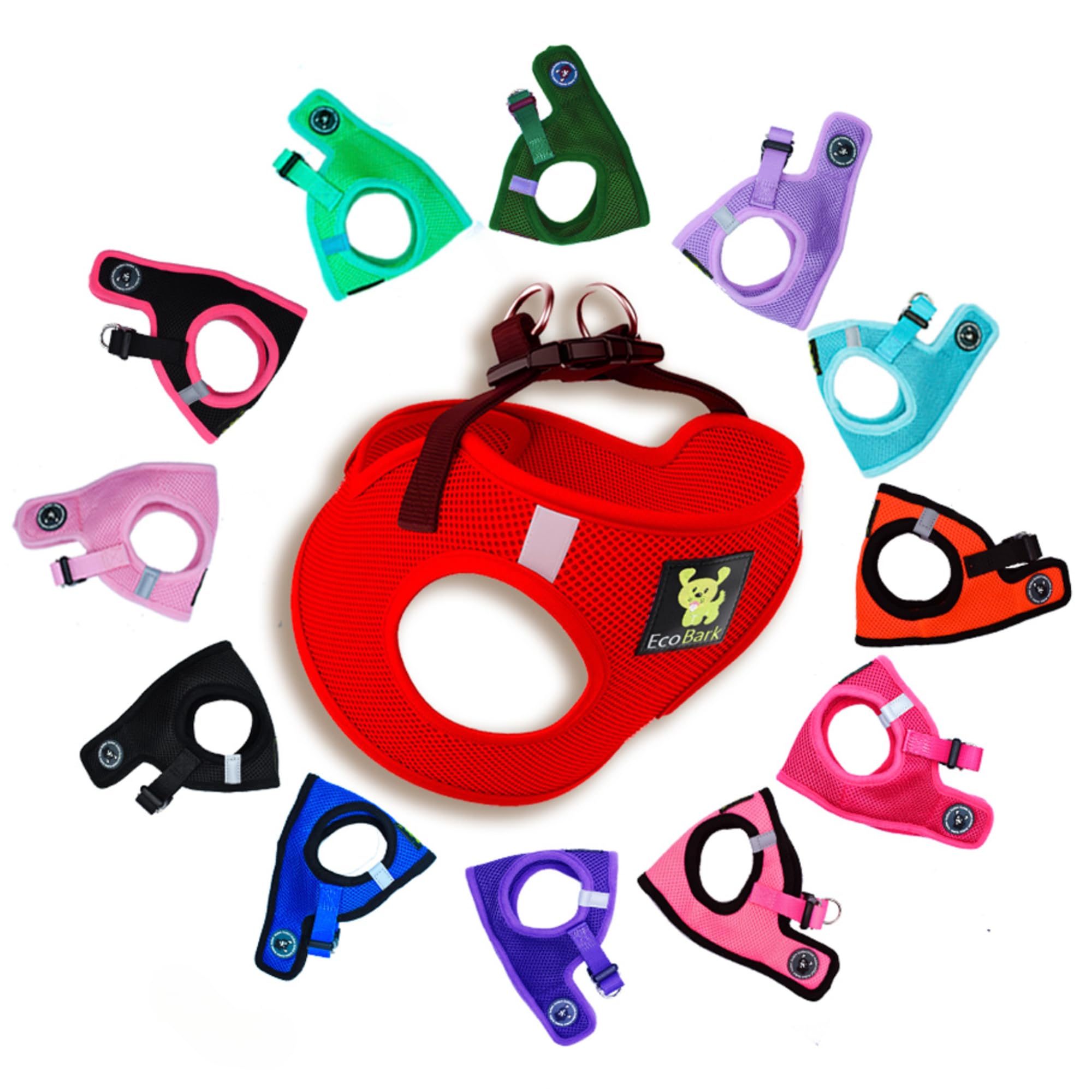 Ecobark Step In Dog Harness - Eco-Friendly Teacup Dog Harnesses For Xs And Small Dogs - Reflective And Adjustable Mini Body Halt