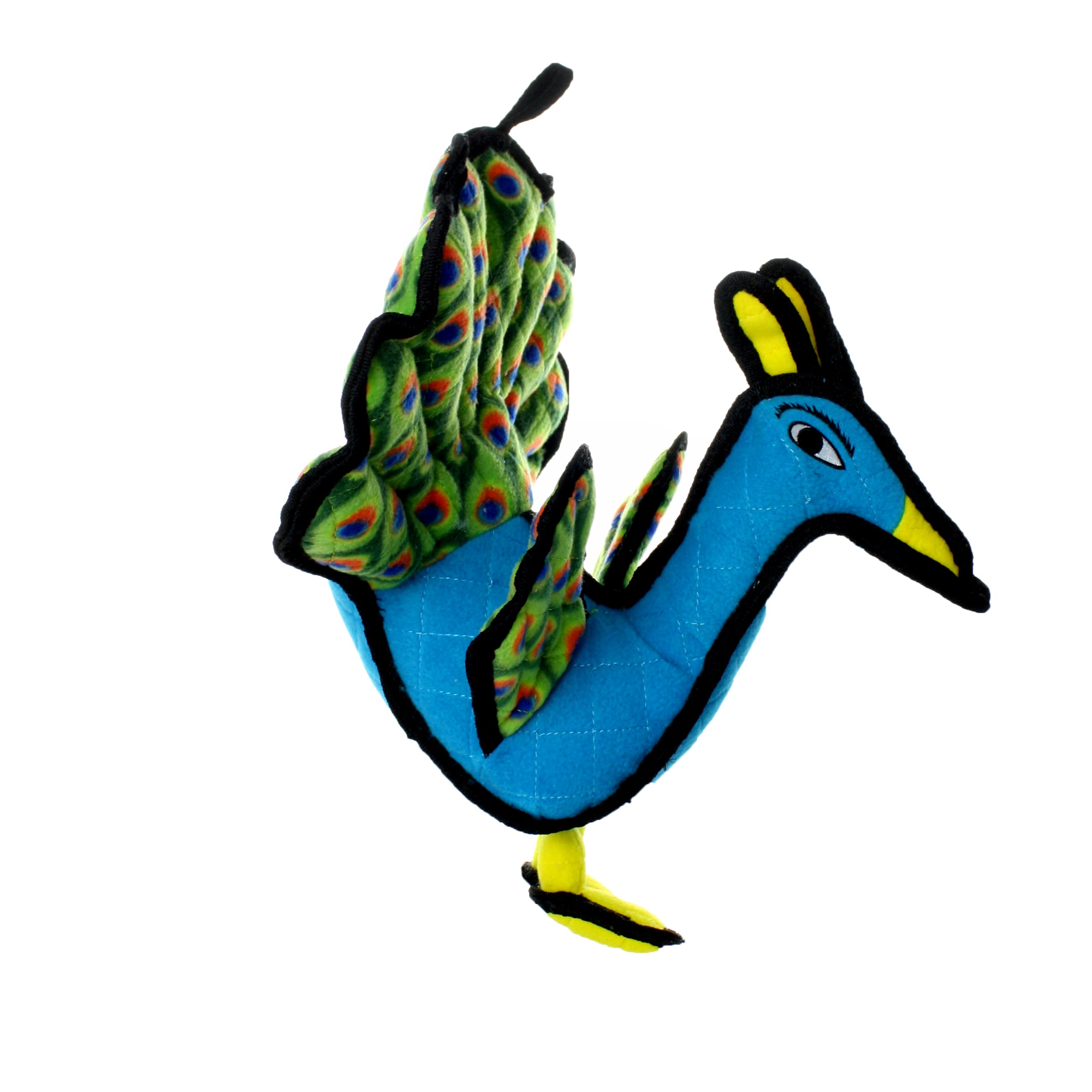 Tuffy - World'S Tuffest Soft Dog Toy -Zoo Peacock- Multiple Layers. Made Durable, Strong & Tough. Interactive Play (Tug, Toss & Fetch). Machine Washable & Floats