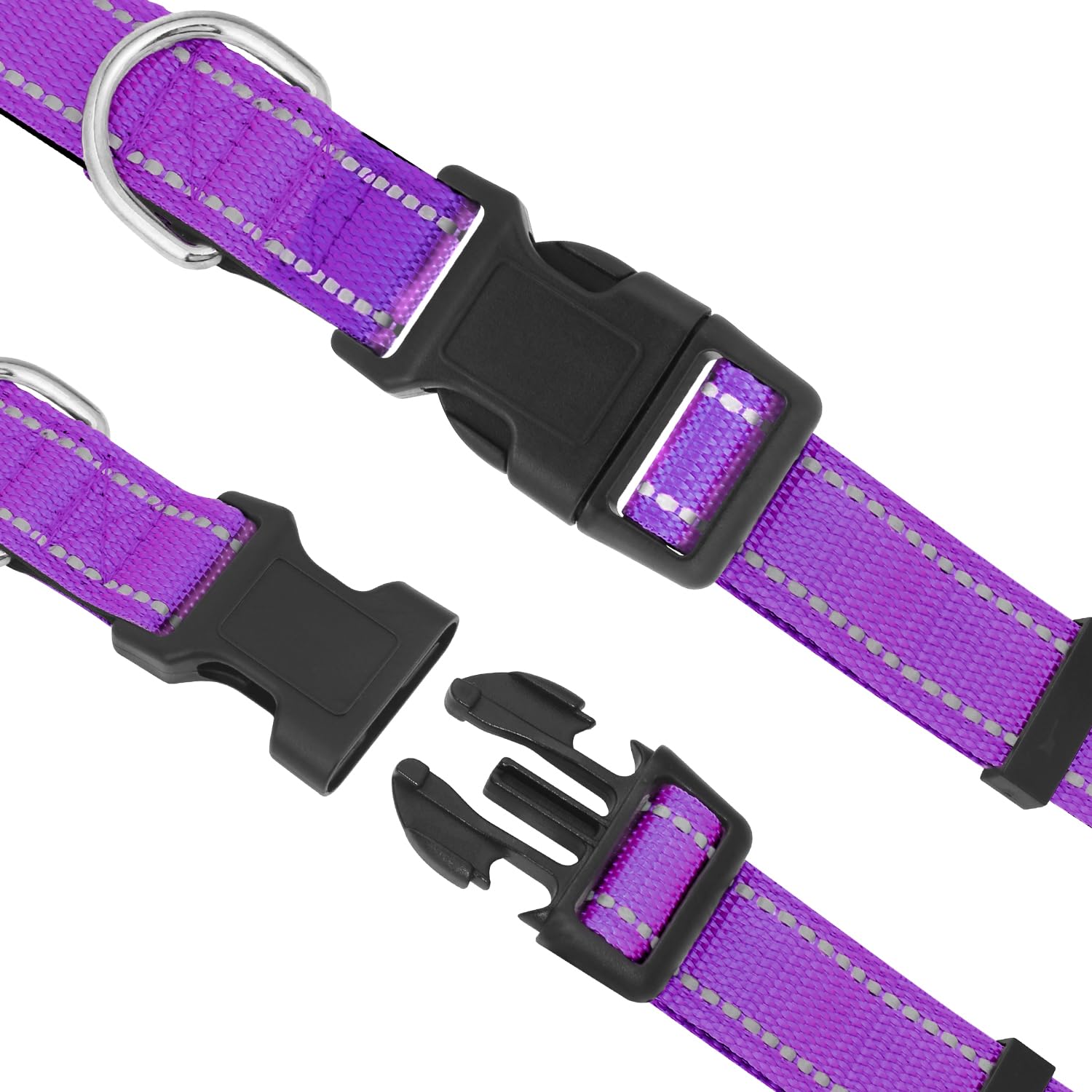 Dog Collars Adjustable For Extra Large Dogs,Heavy Duty Waterproof Dog Collar With Quick Release Buckle,Girl Boy Female Male Refl