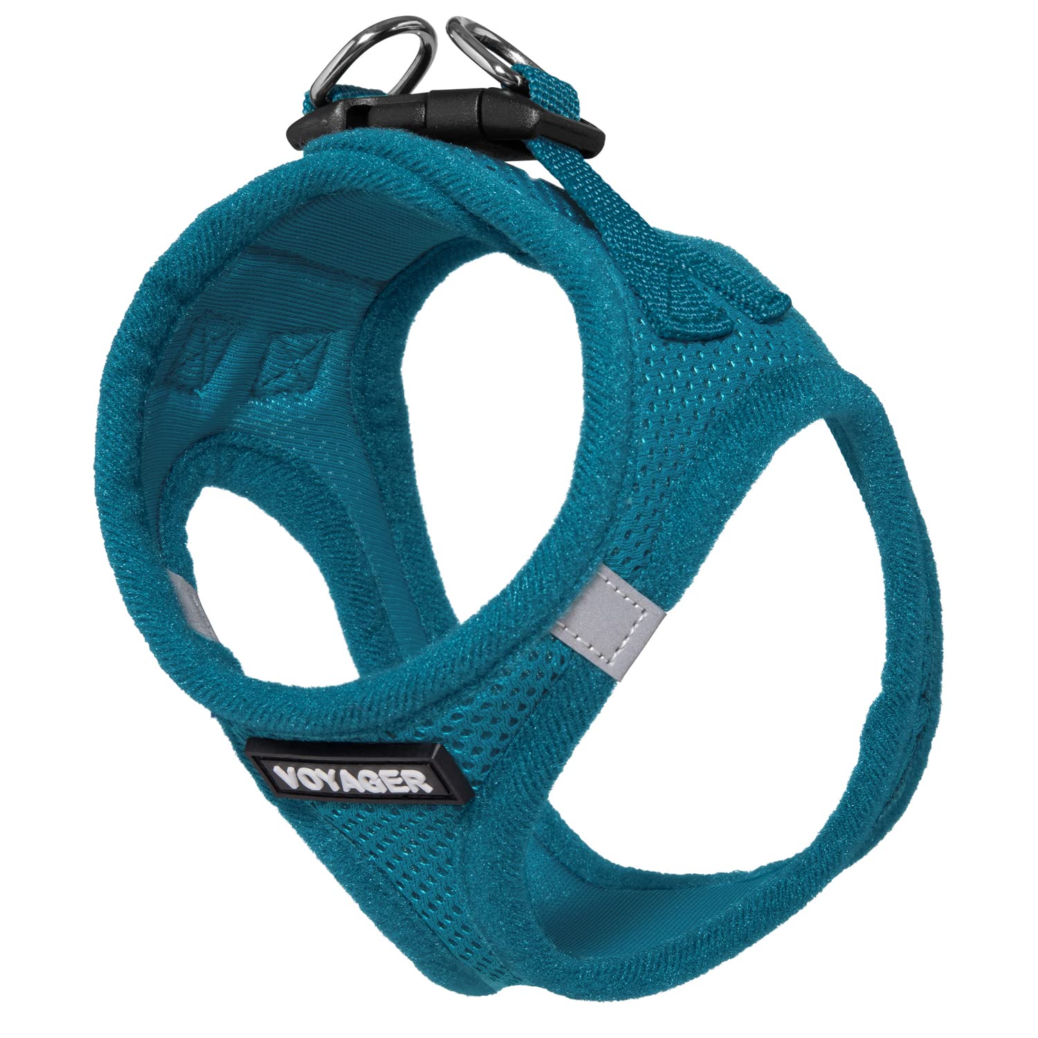 Voyager Step-In Air Dog Harness - All Weather Mesh Step In Vest Harness For Small And Medium Dogs And Cats By Best Pet Supplies - Harness (Turquoise), M (Chest: 16-18')