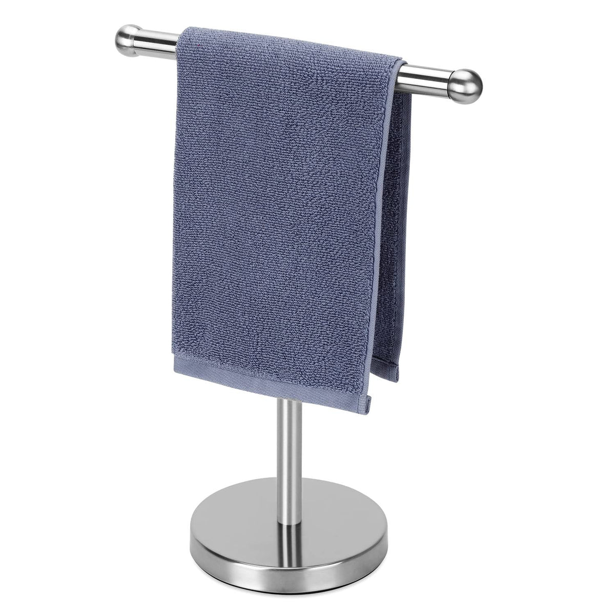 Hand Towel Holder, Hand Towel Rack Stand with Heavy Weighted Base, countertop Hand Towel Holder Stand for Bathroom,SUS304 Stainl