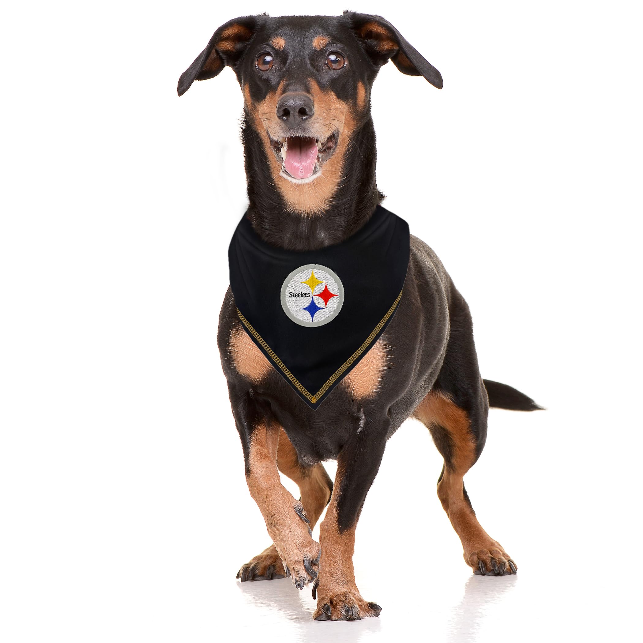 Pets First Nfl Pittsburgh Steelers Tie Bandana, Small/Medium. Dog Bandana Scarf Bib For Pet Cat Dog. The Ultimate Game-Day, Part
