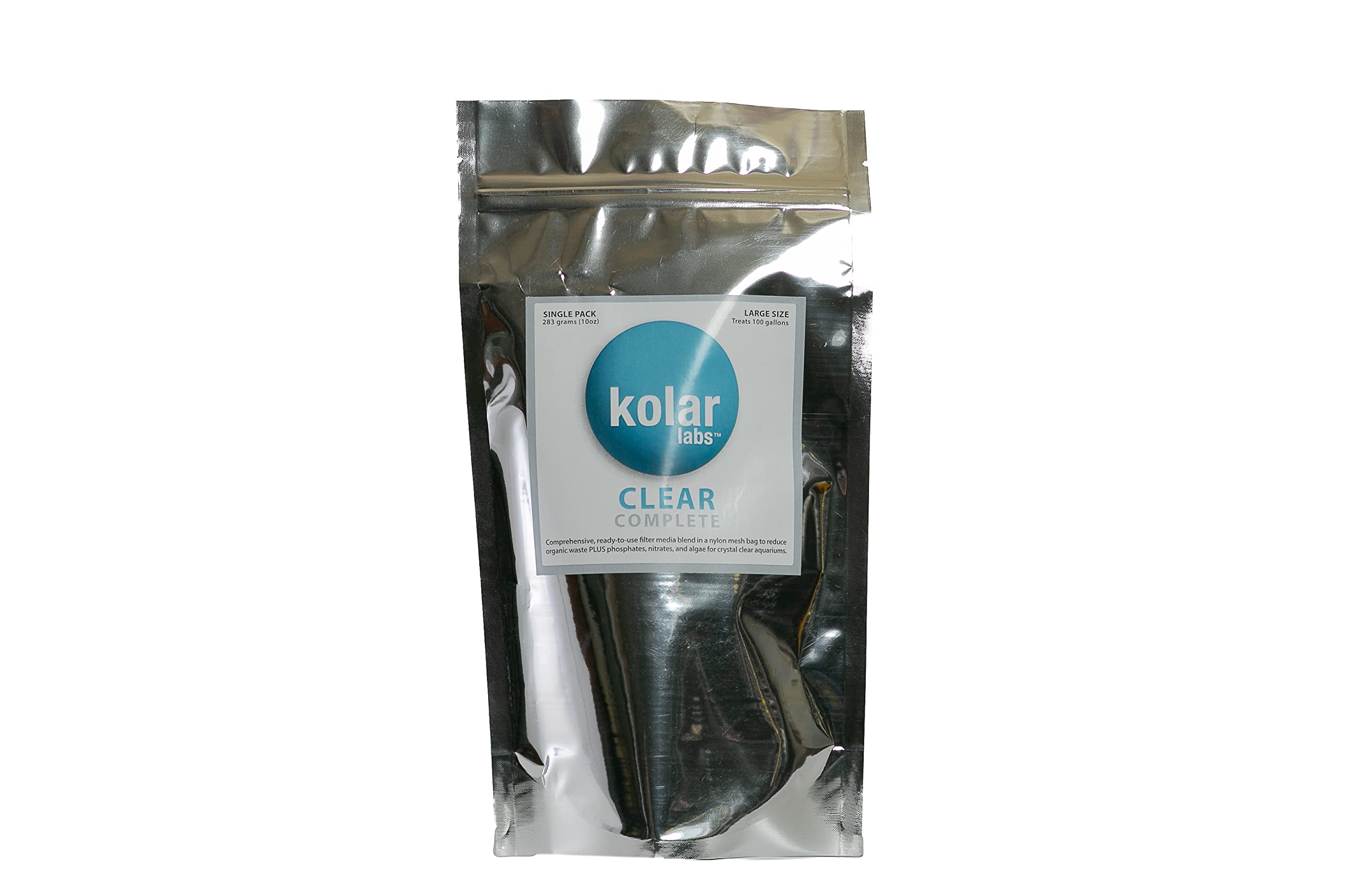 Kolar Labs Clear Complete - Comprehensive, Fast-Acting, Pre-Rinsed, Nitrate and Phosphate Reduction Filter, Large Packet