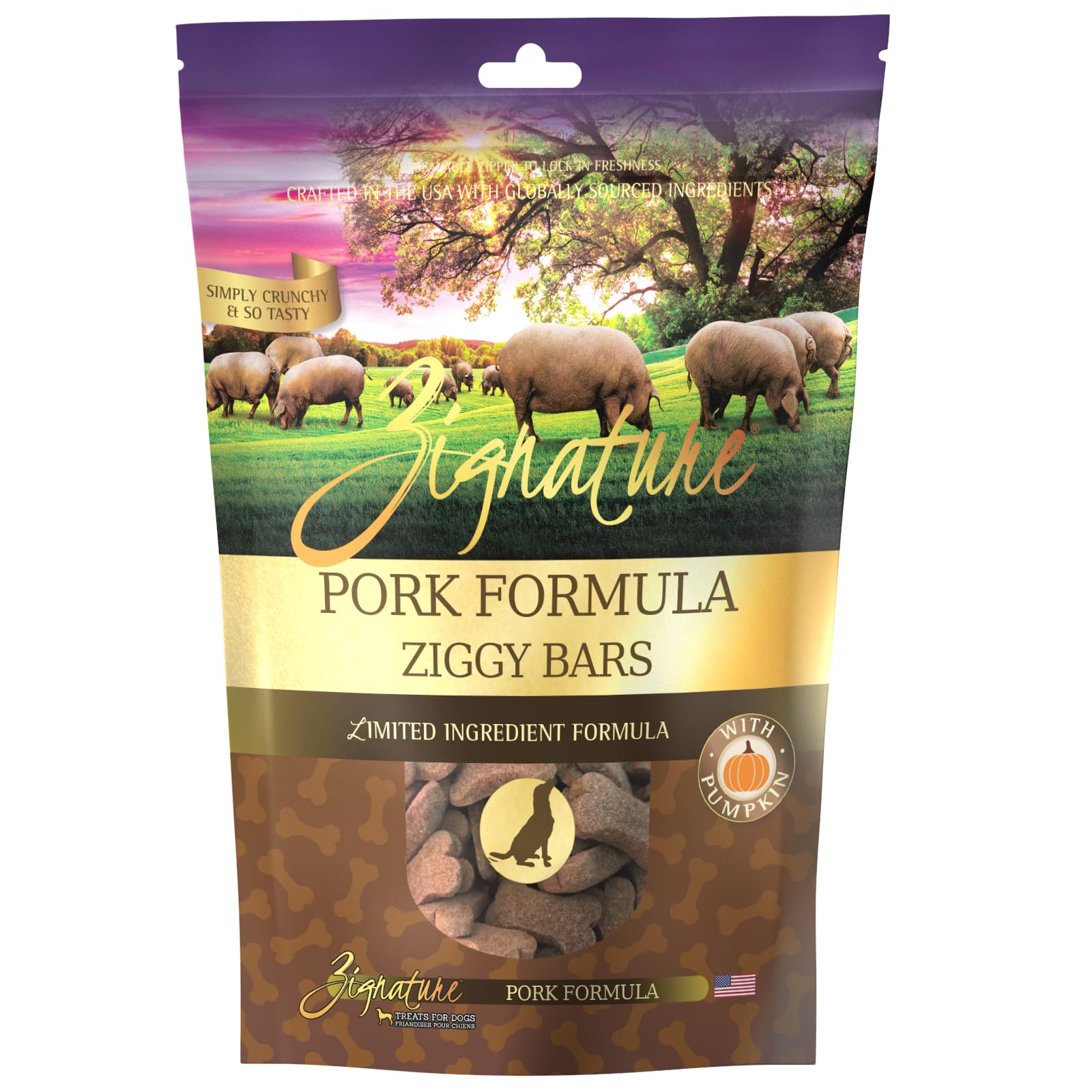 Zignature Pork Limited Ingredient Formula Biscuit Dog Treats 12oz