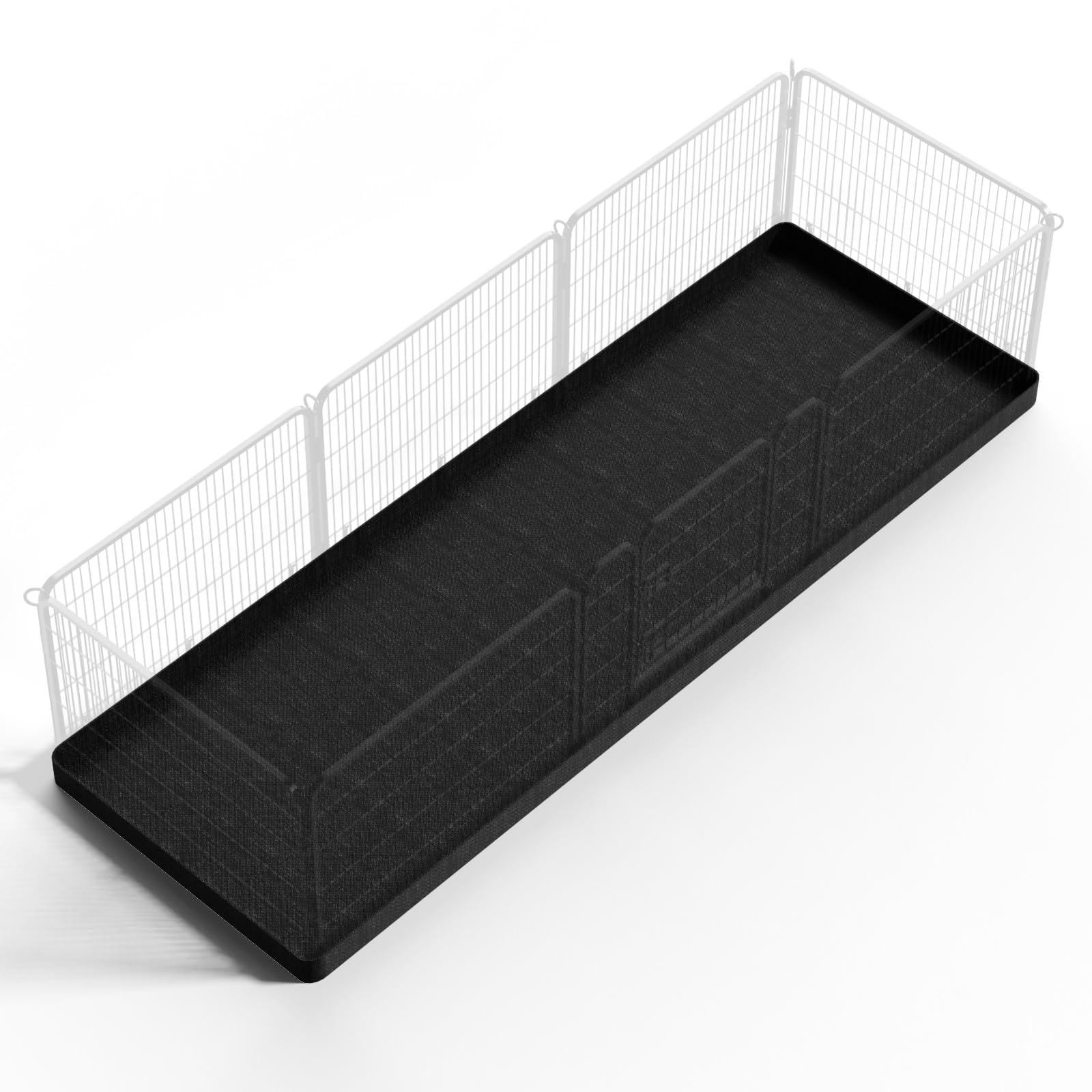 Pjyucien Rectangle Dog Playpen - Stabilizes, Fits 8 Panels, 32''X96'' Assembly Size, 600D Oxford Cloth Waterproof Playpen Bottom