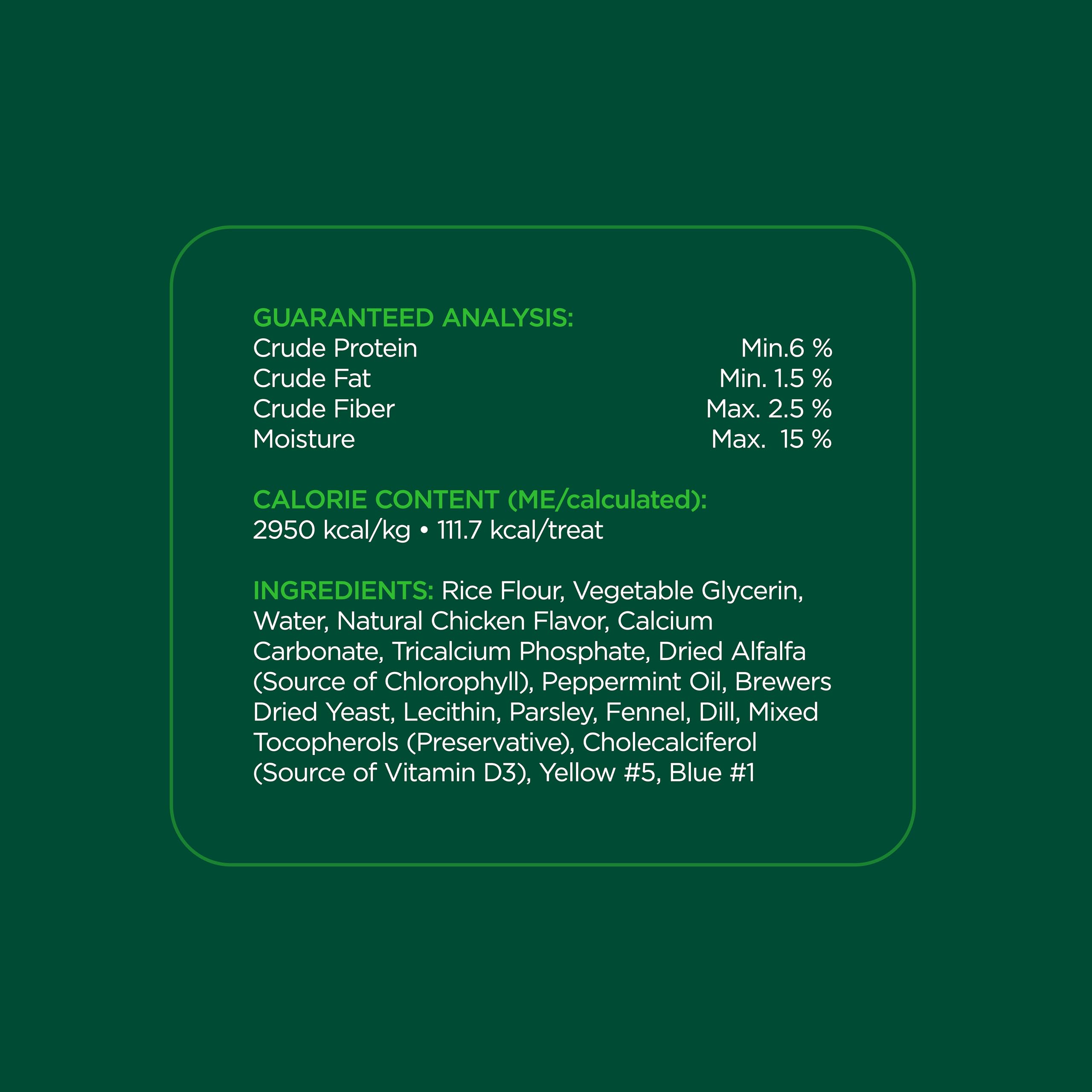 Minties Dental Chews for Dogs, 36 Count, Vet-Recommended Mint-Flavored Treats for Large Dogs Over 50 lbs, Dental Bones Clean Tee