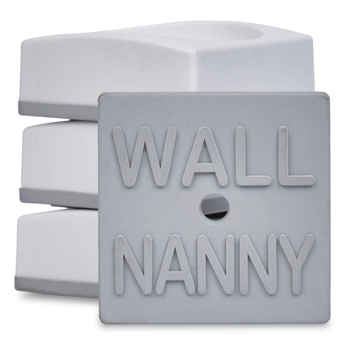 Wall Nanny Mini - Smallest Baby Gate Wall Protector (Made In Usa) Protect Walls & Doorways From Pet Gates & Dog Gate Spindles - Child Pressure Mounted Baby Gate For Stairs Wall Cup (White) 4 Pack