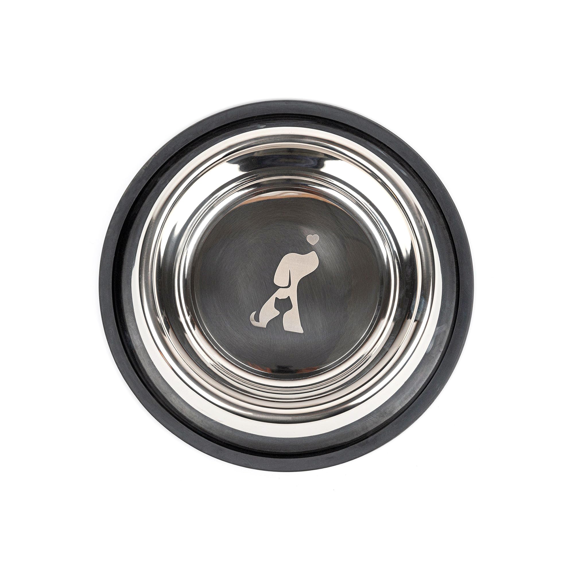 Heads Up For Tails Tail Lovers Co. Stainless Steel Classic Dog Bowl  Large